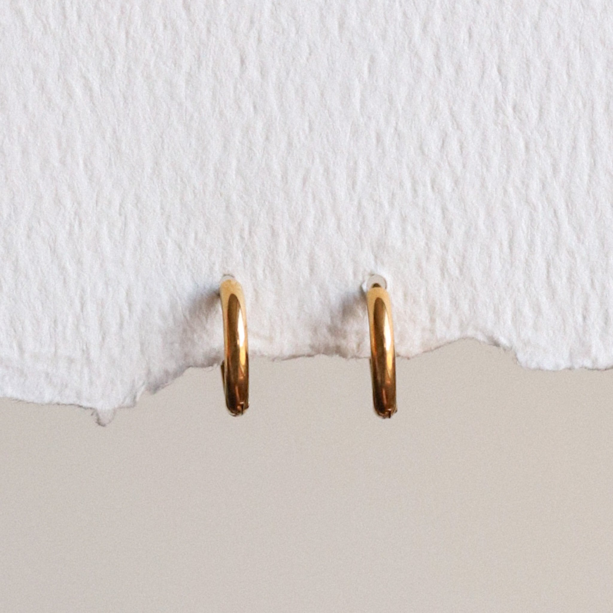 Gold Plated Surgical Steel Clicker Earrings
