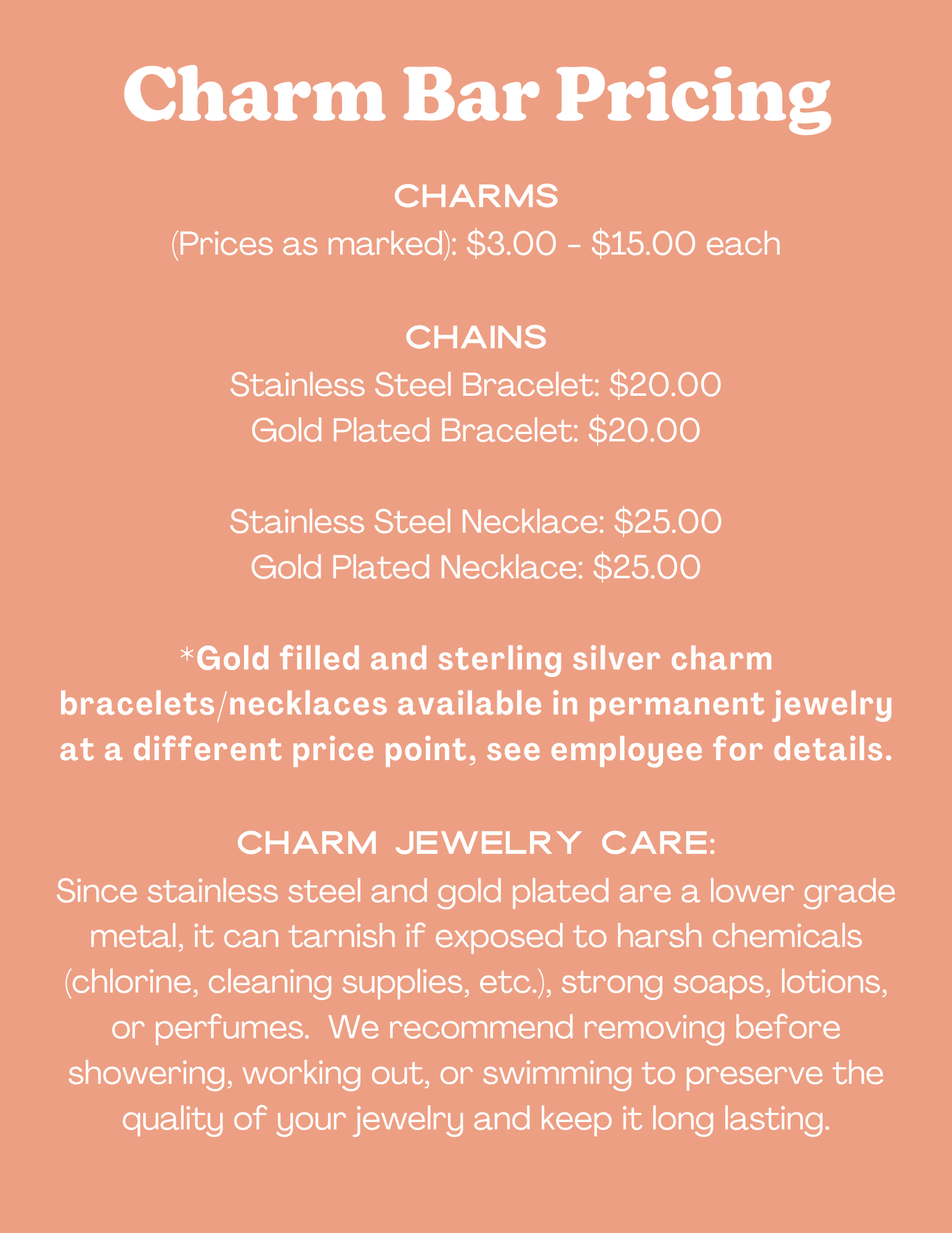 Charm Jewelry Workshop