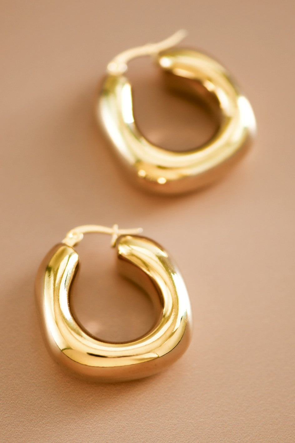 Gold Bubble Hoops