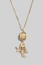 Gold Cowgirl Charm Necklace