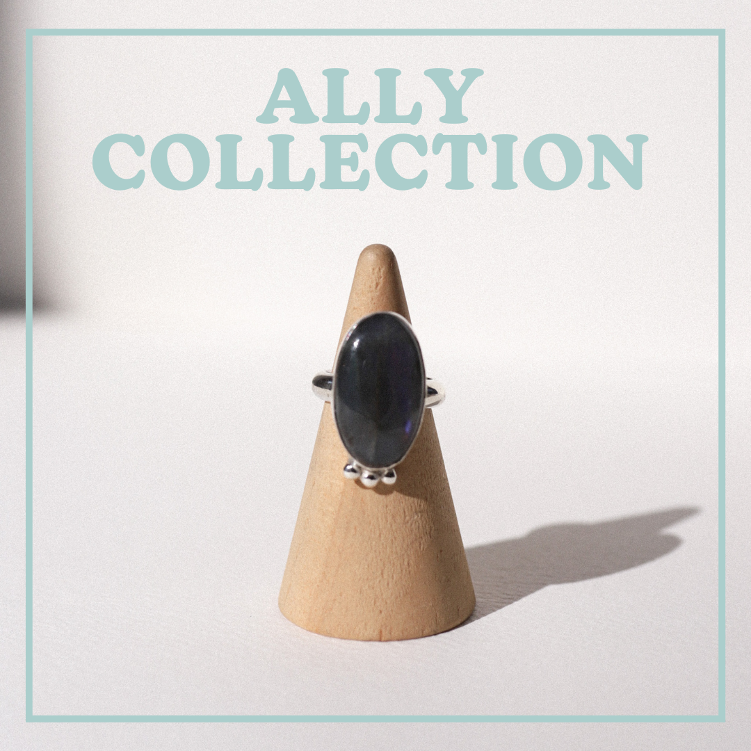 (5) Silver Labradorite Ring