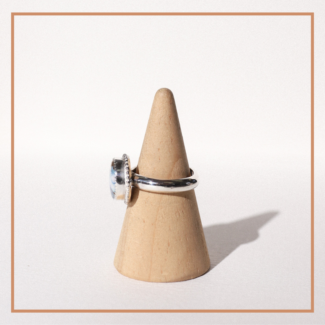 (8) Silver Mojave Turquoise Ring
