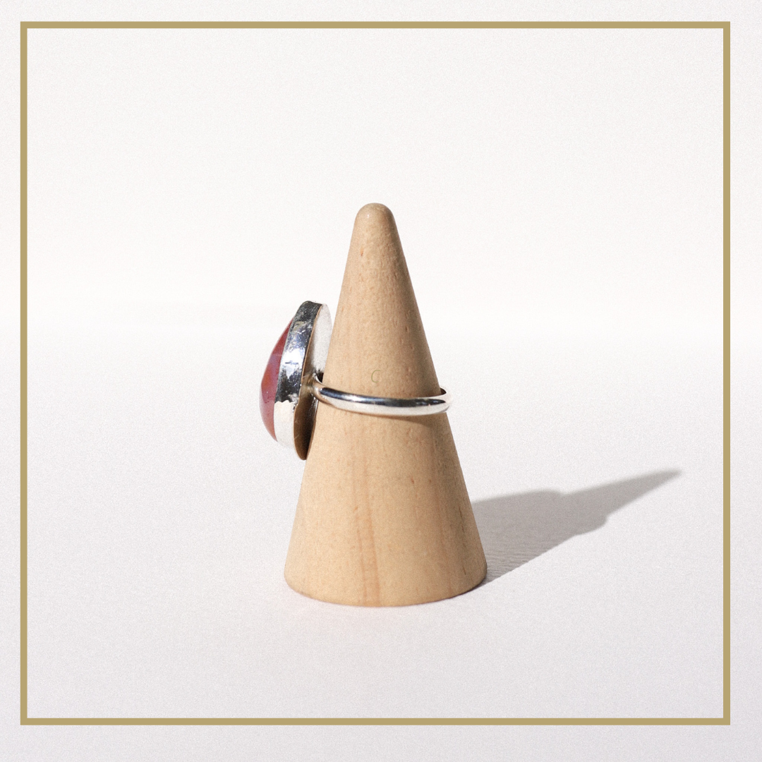 (8) Silver Gobi Desert Agate Ring