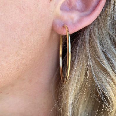 40mm Gold Filled Hoop Earrings