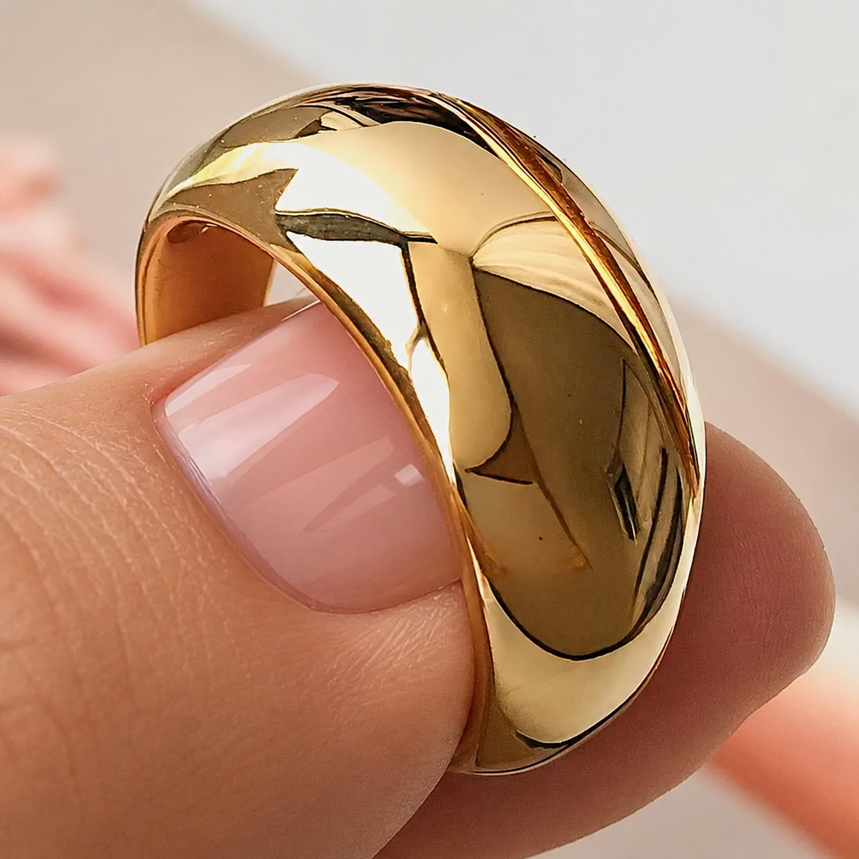 Roscoe 18K Gold Dome Statement Ring
