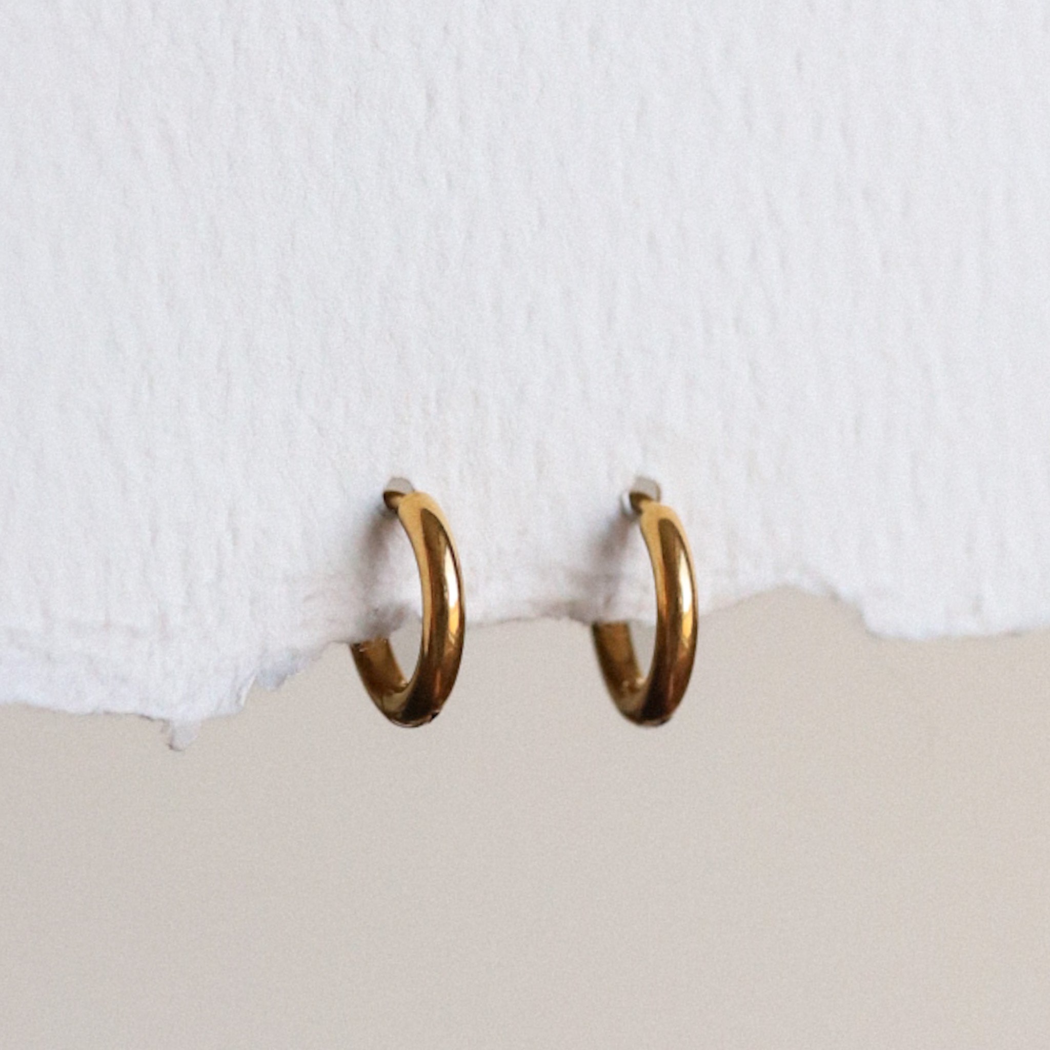 Gold Plated Surgical Steel Clicker Earrings