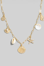 Gold Sea Life Charm Necklace