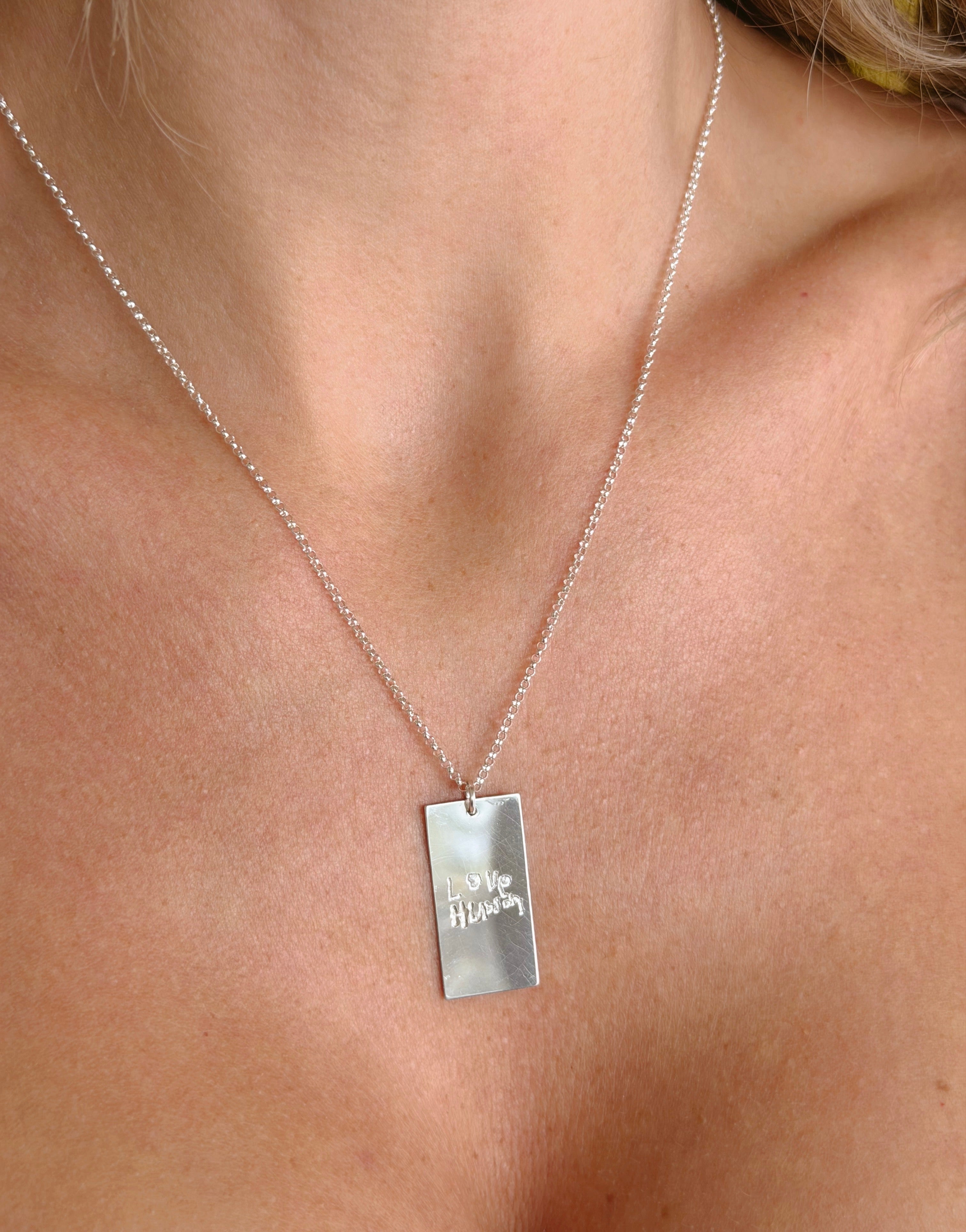 Custom Handwritten Engraved Necklace