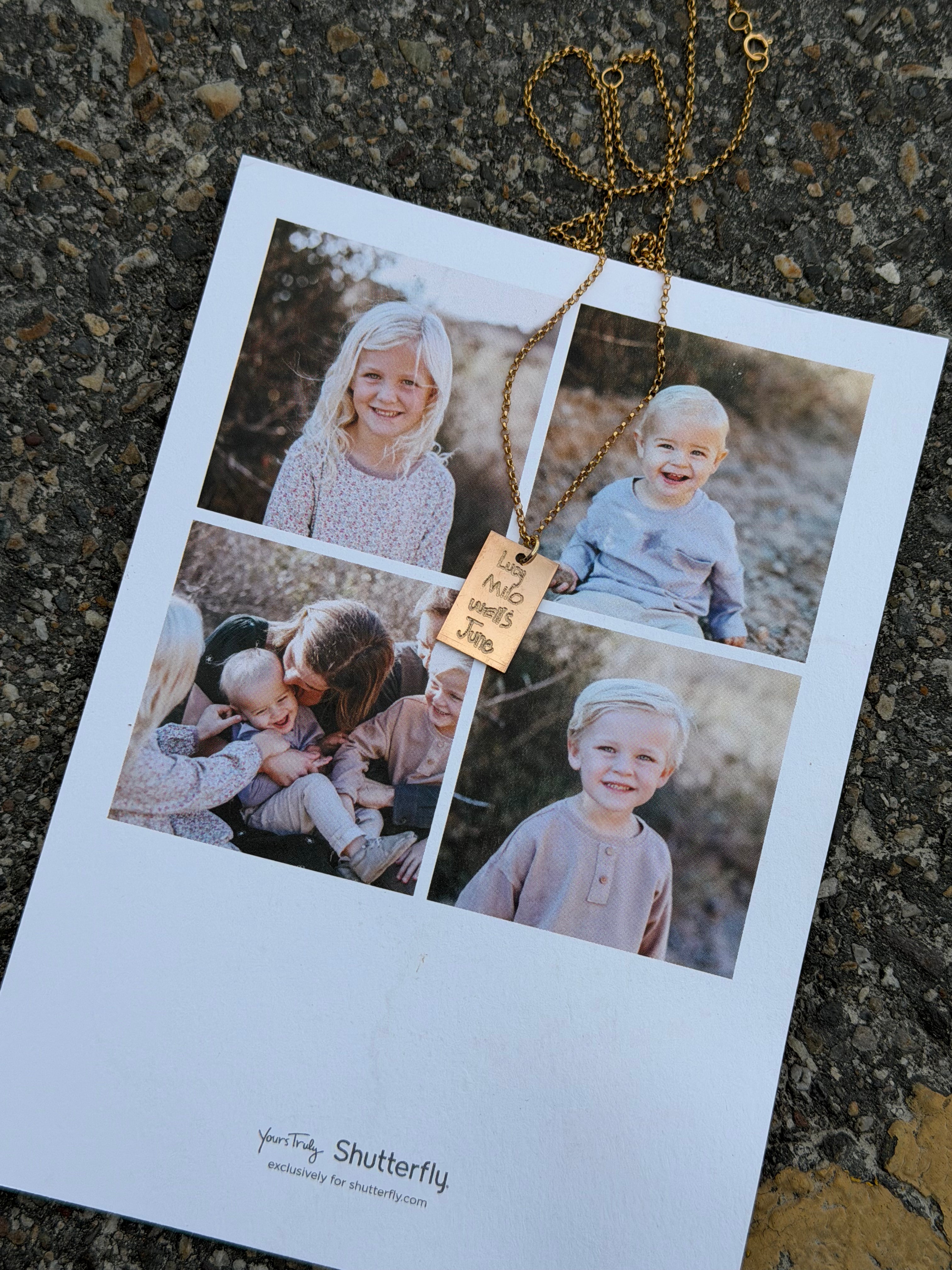 Custom Handwritten Engraved Necklace