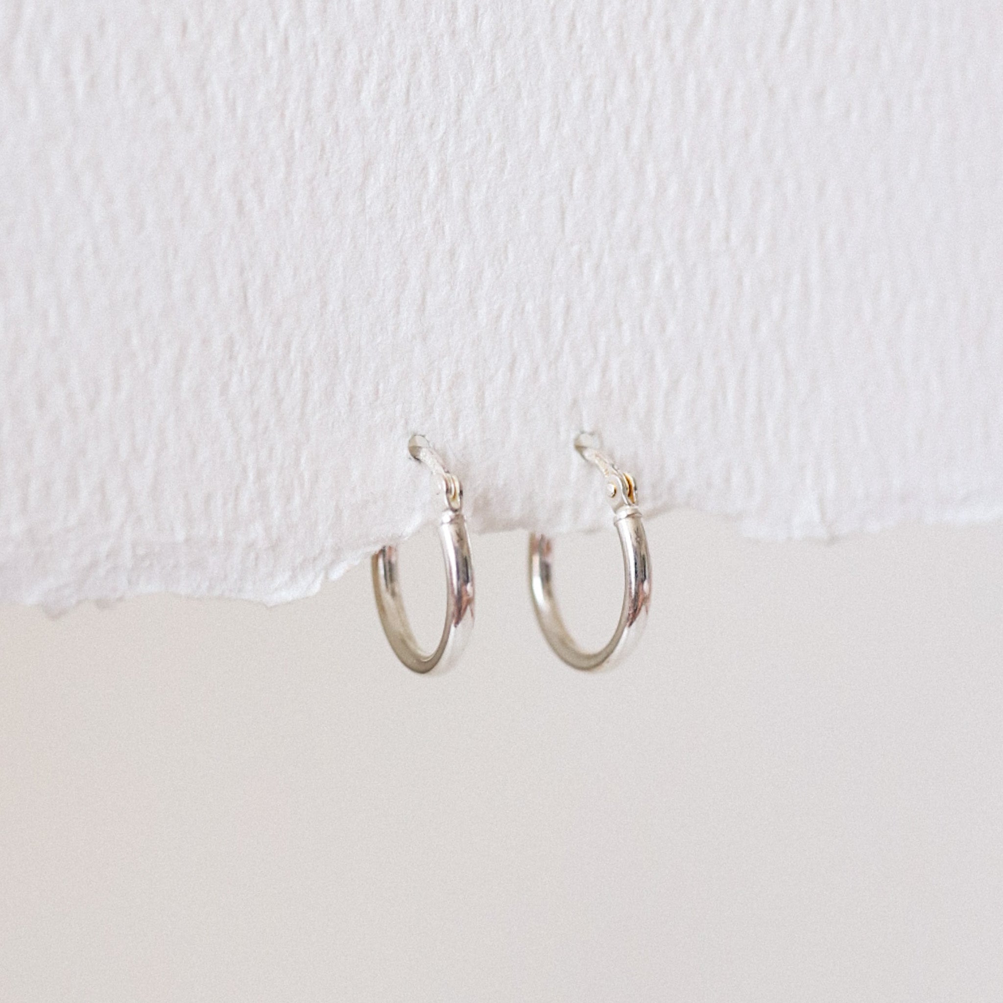 15mm Sterling Silver Hoops