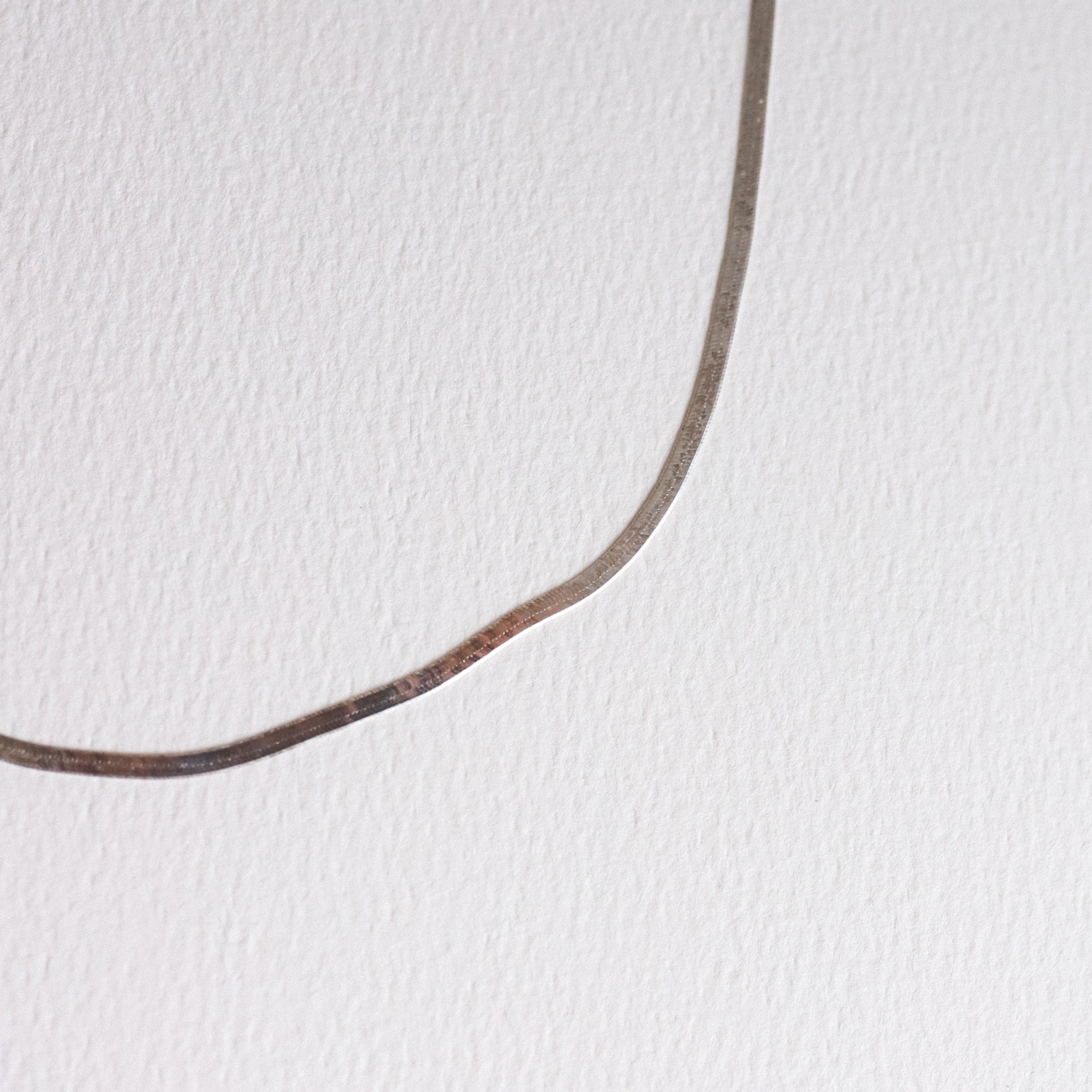 Sterling Silver Herringbone Necklace