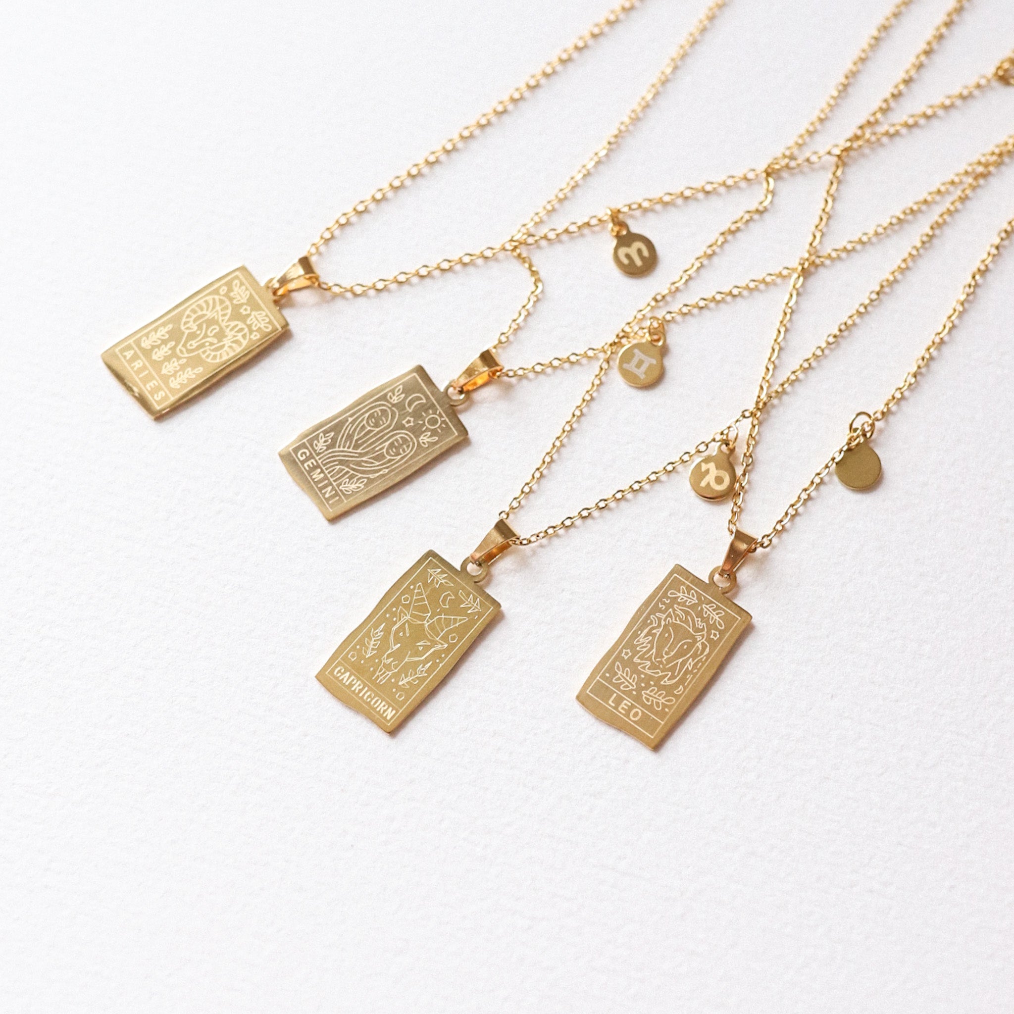 Zodiac Gold Necklaces