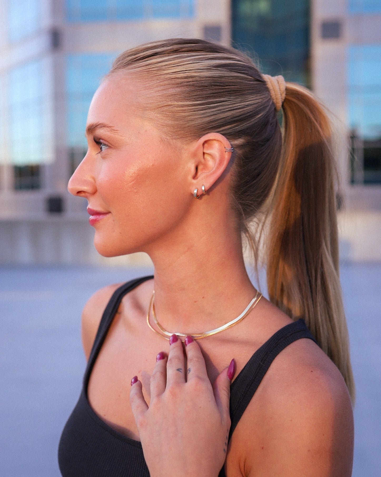 Herringbone Gold Necklace