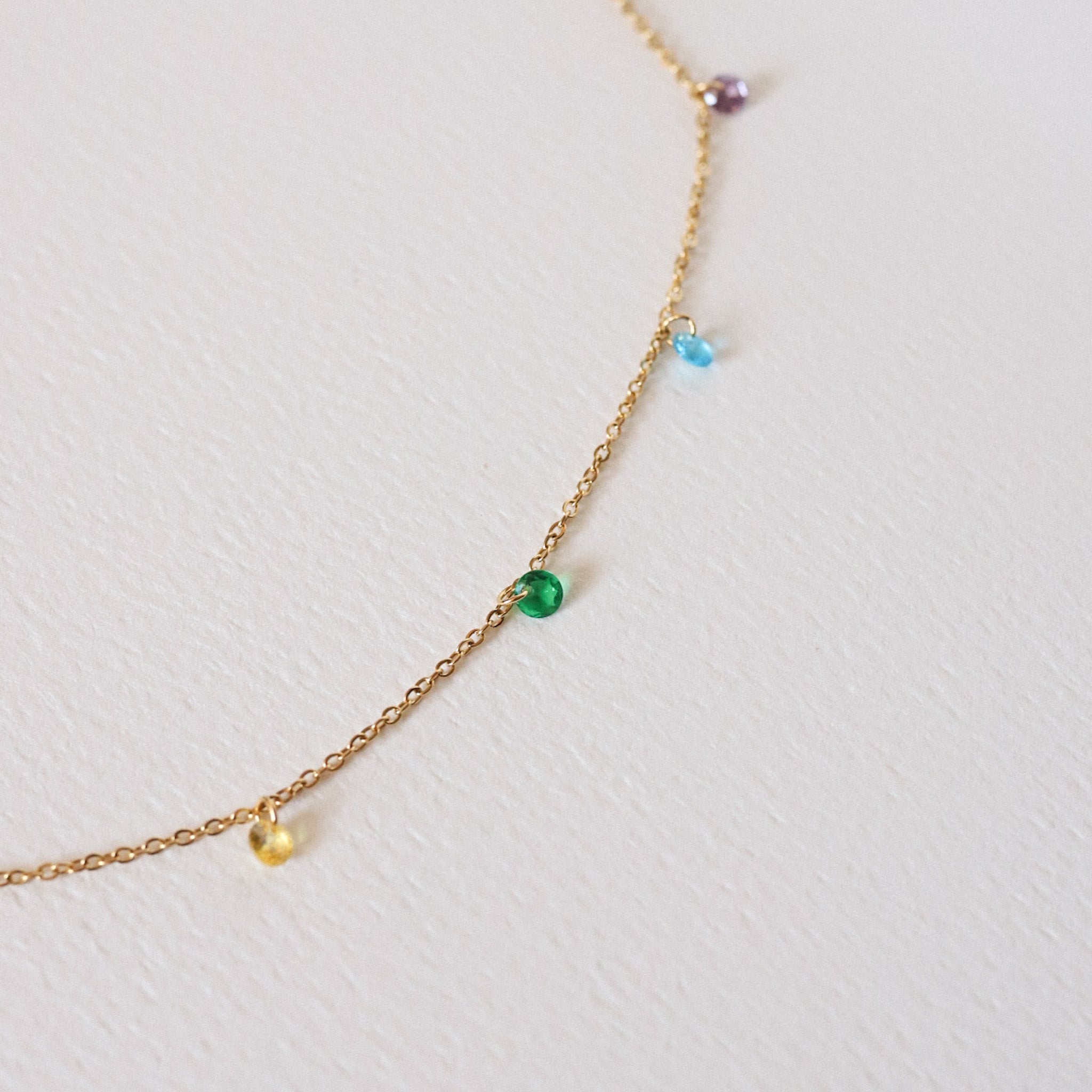 Ariana 18K Gold Cz Chain Necklace