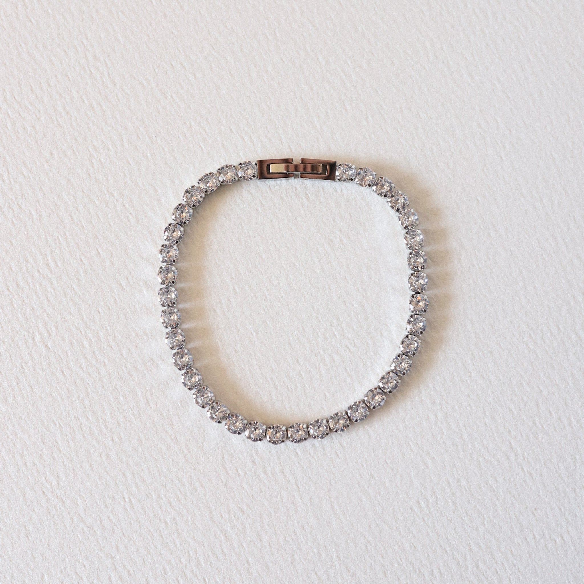 Tennis Bracelet - Silver + Gold