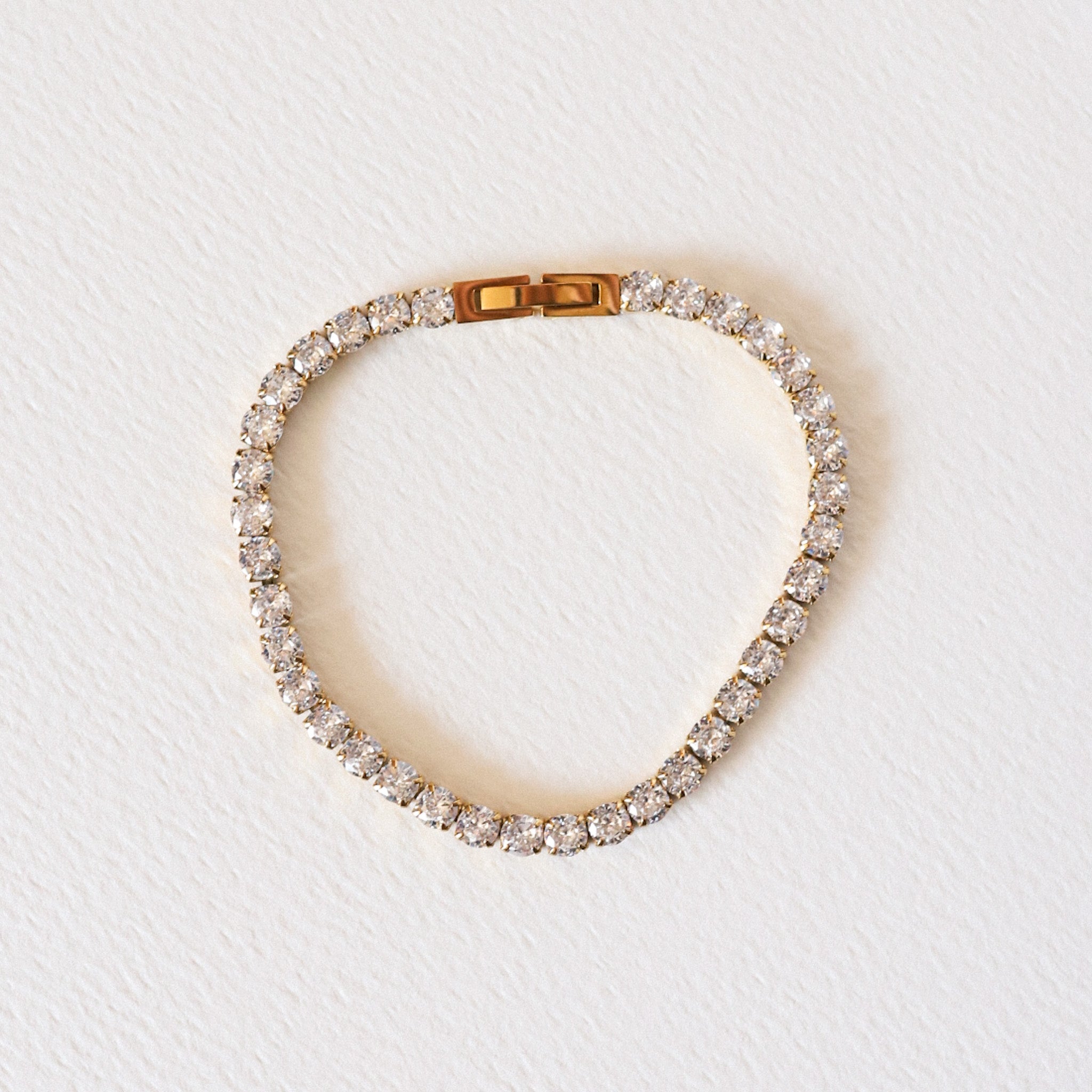 Tennis Bracelet - Silver + Gold