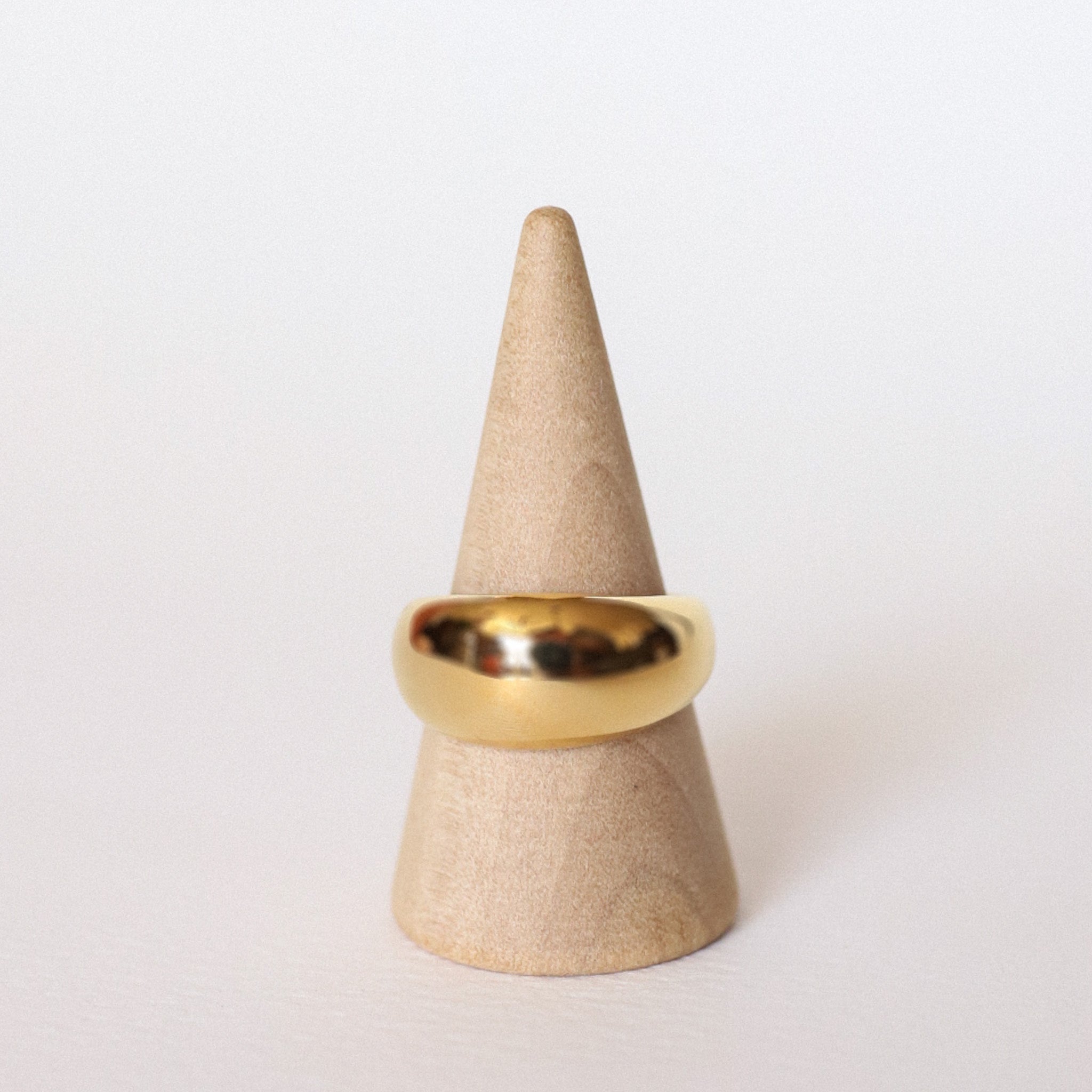 Roscoe 18K Gold Dome Statement Ring