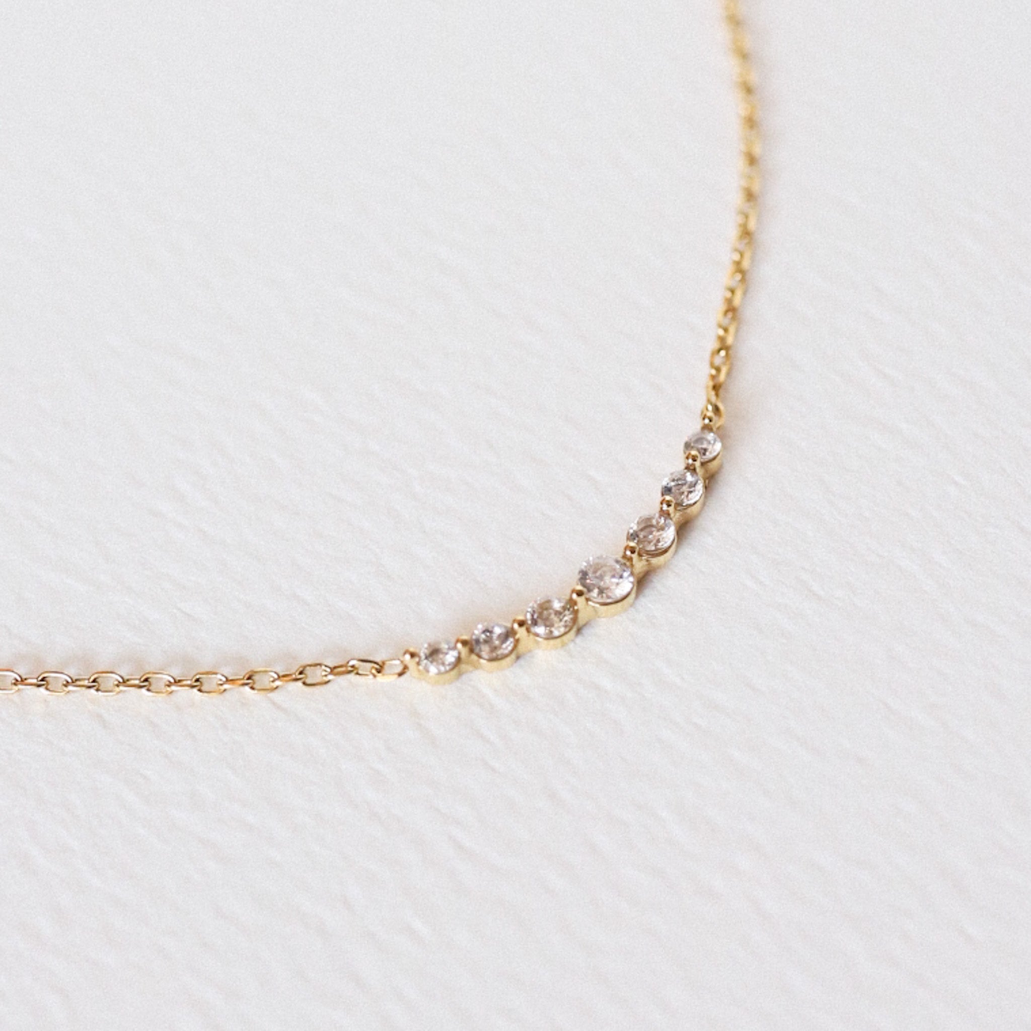 Remmi 18K Gold Crystal Station Chain Necklace