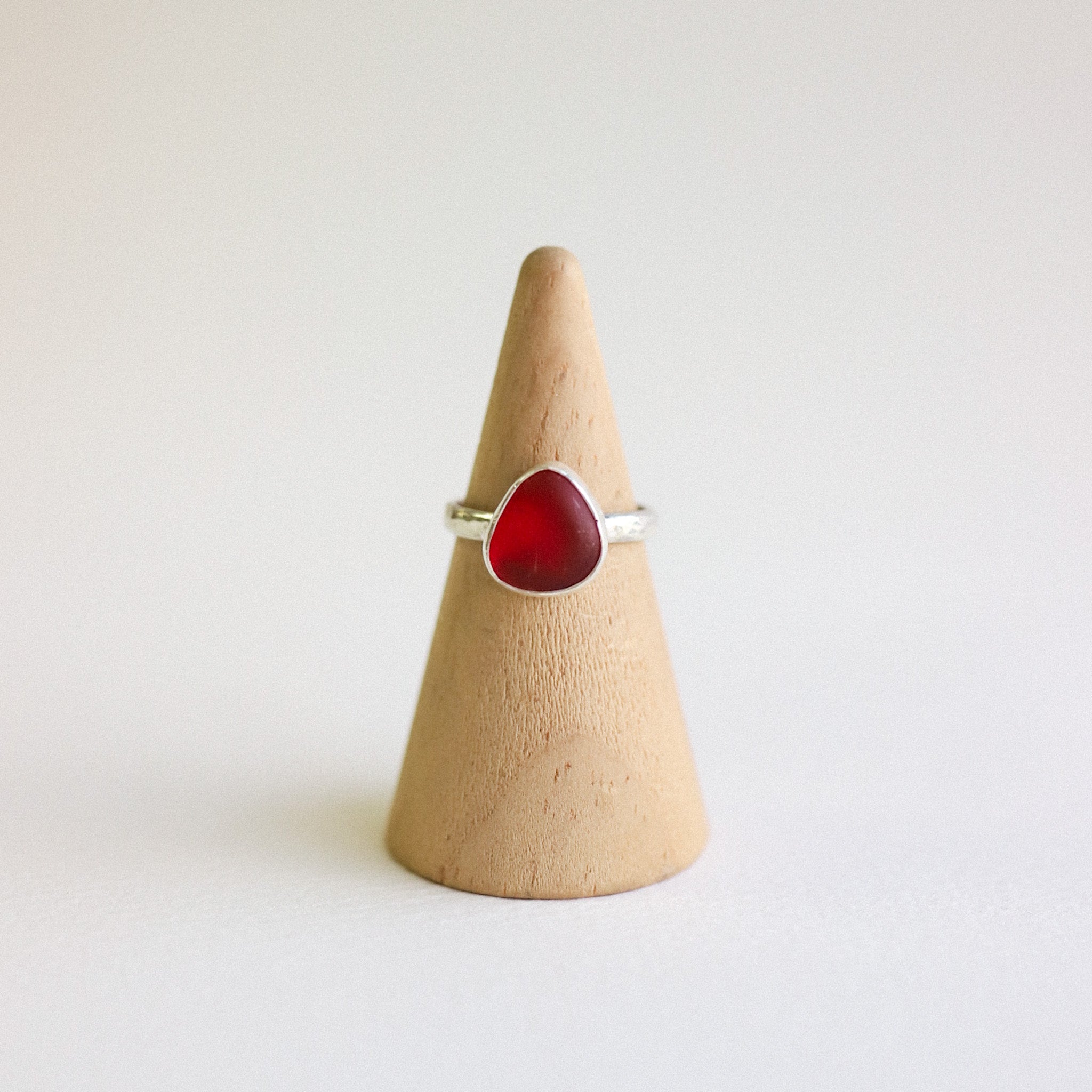 (6.5) Silver Sea Glass Ring