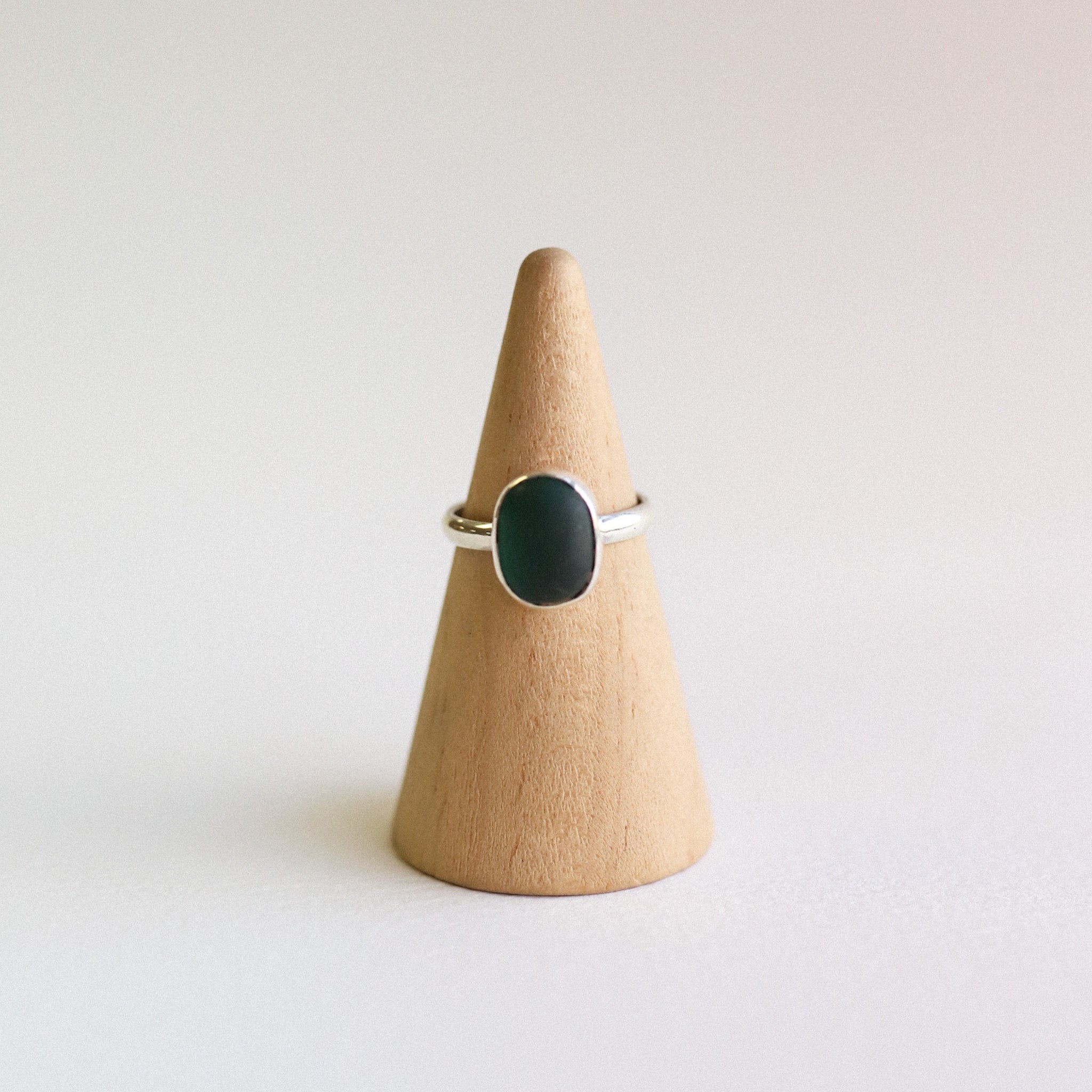 (6) Silver Sea Glass Ring