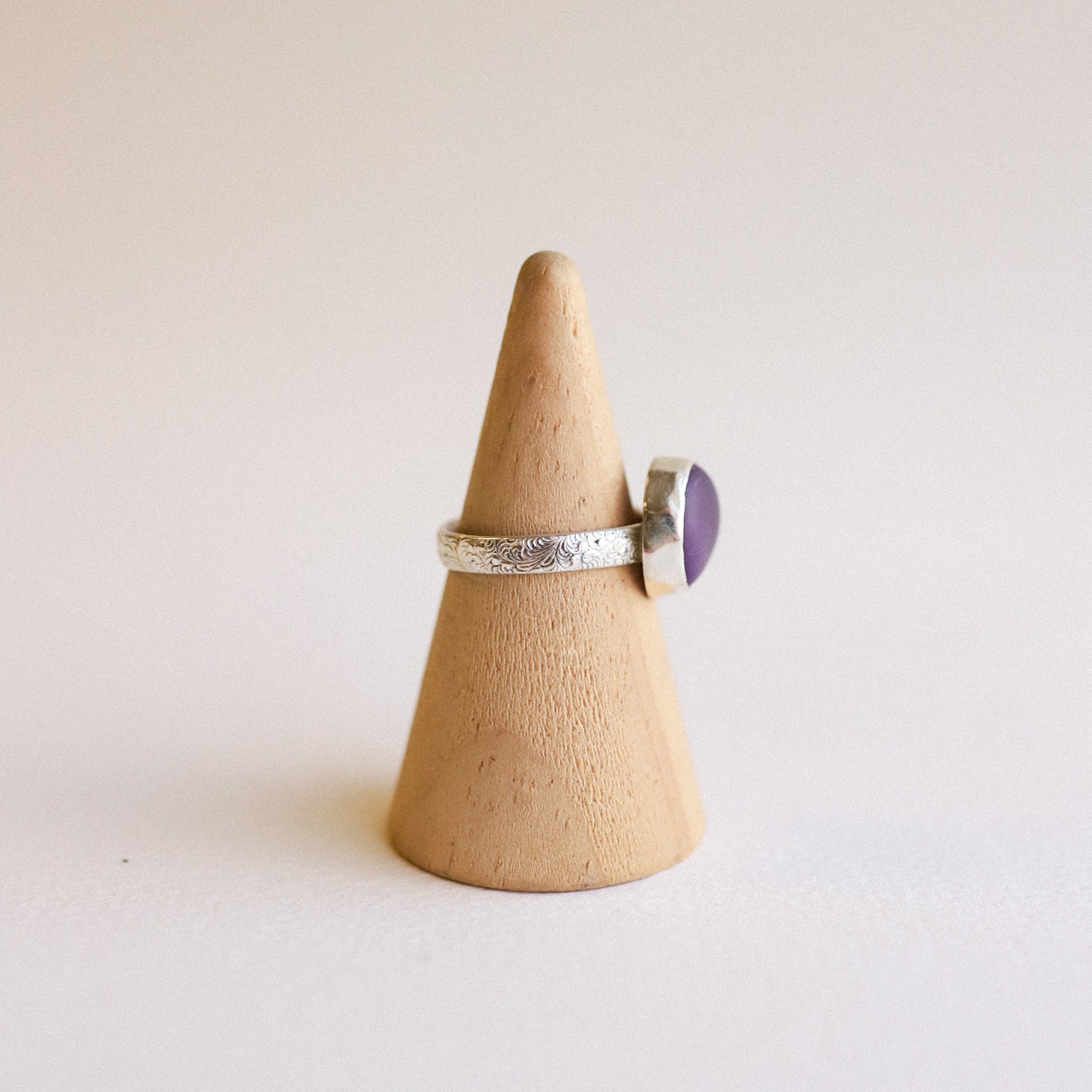 (7) Silver Sea Glass Ring