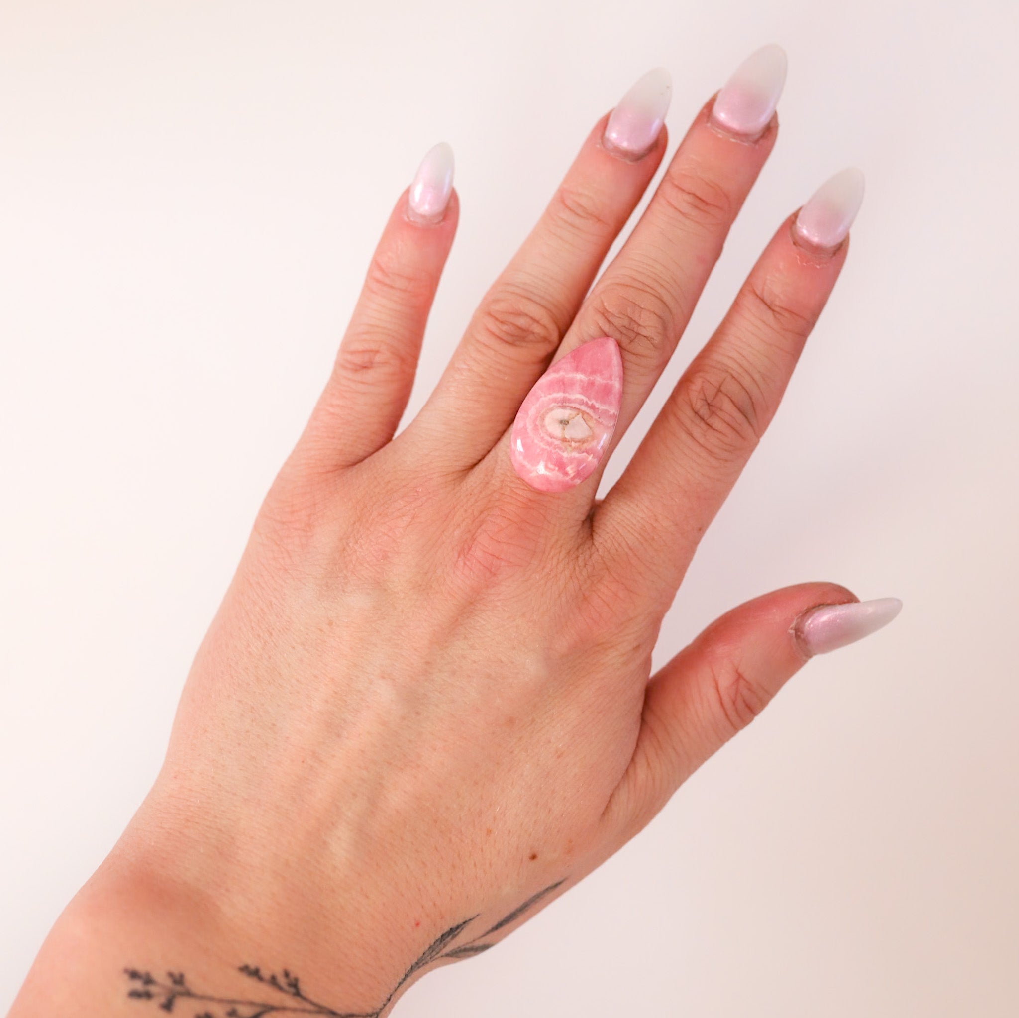 Custom Rhodochrosite Ring