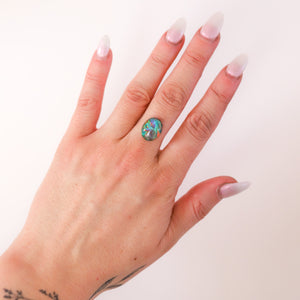 Custom Aurora Opal Ring