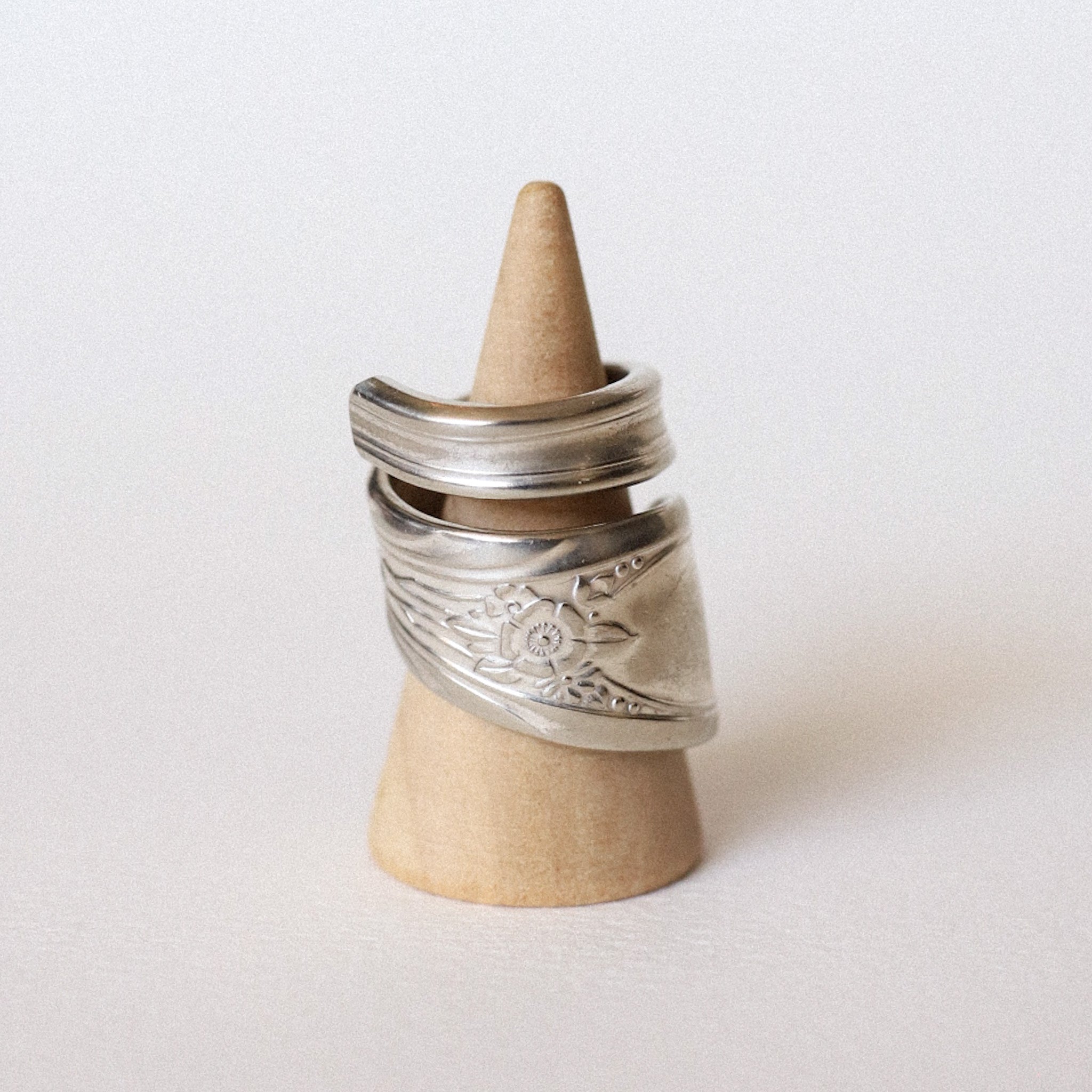 (7) Silver Spoon Ring