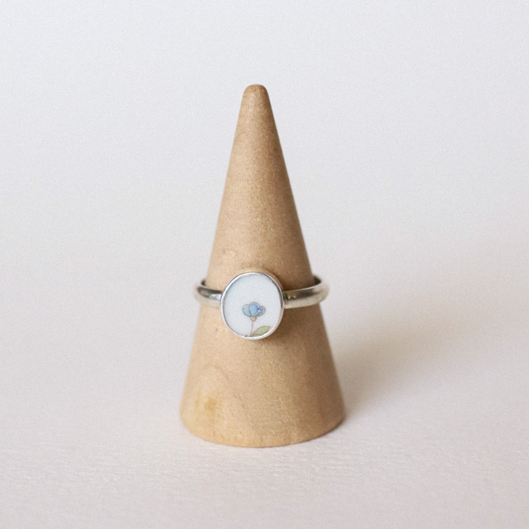 (6.5) Silver Vintage Plate Ring