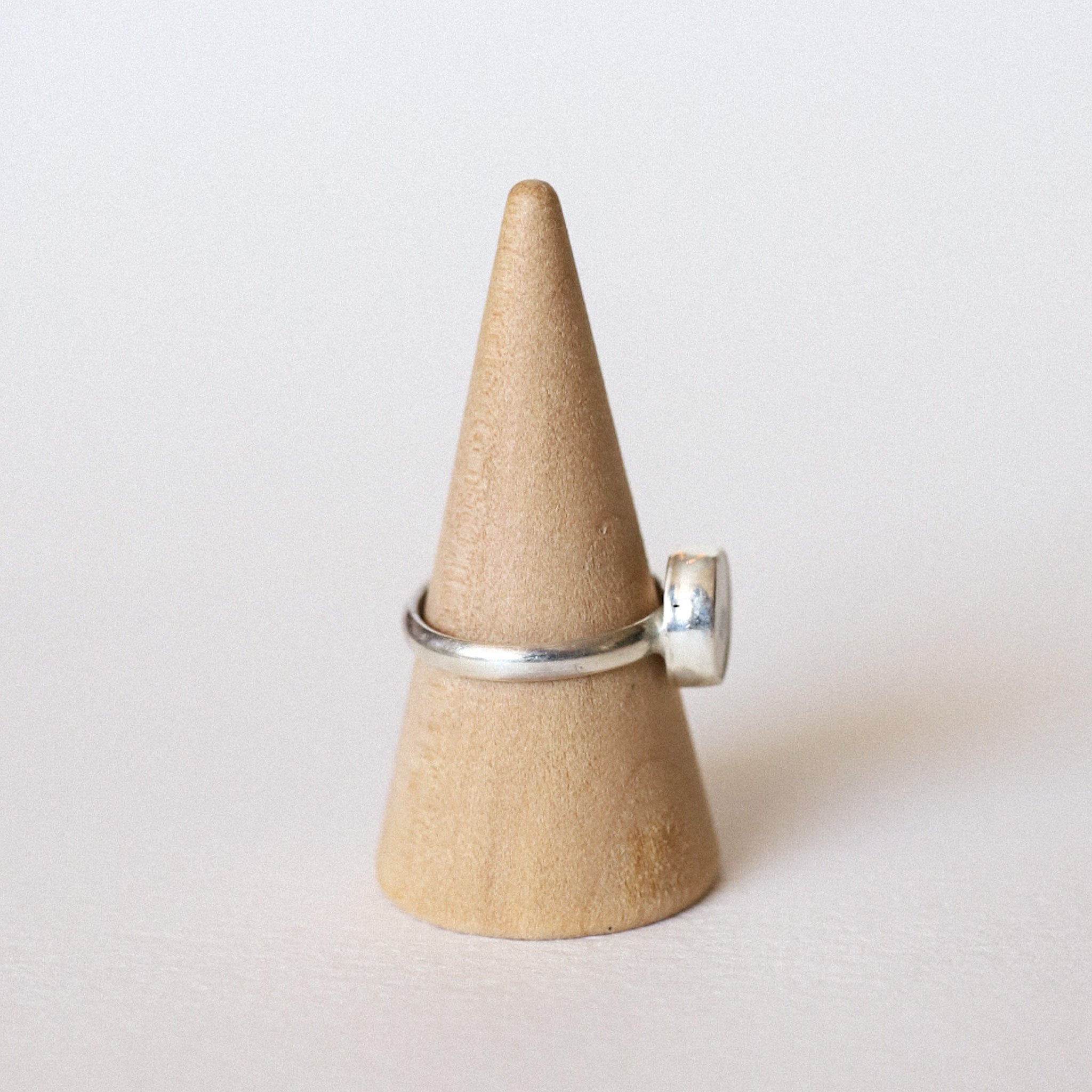 (6.5) Silver Vintage Plate Ring