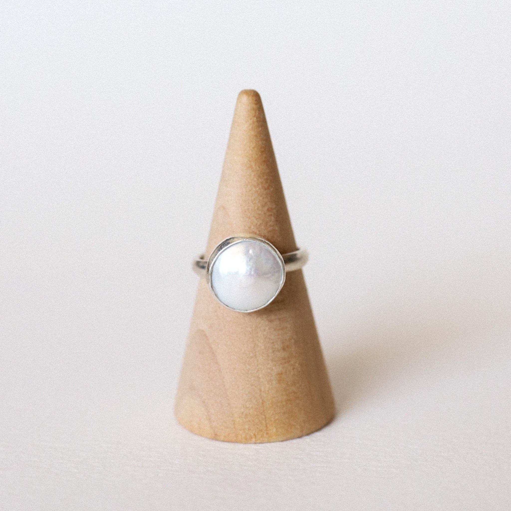 (4.25) Silver Vintage Plate Ring