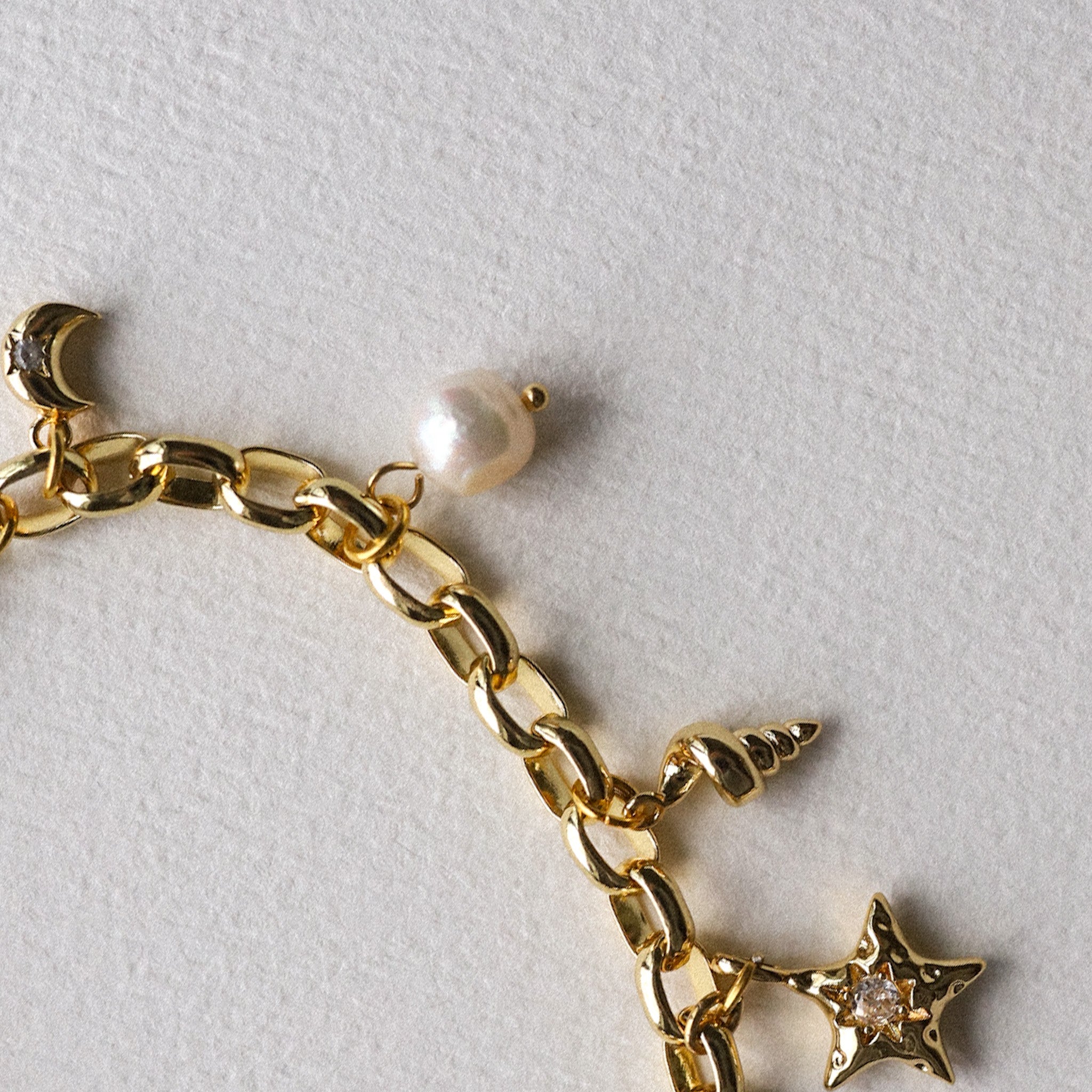 Gold Plated Charm Bracelet