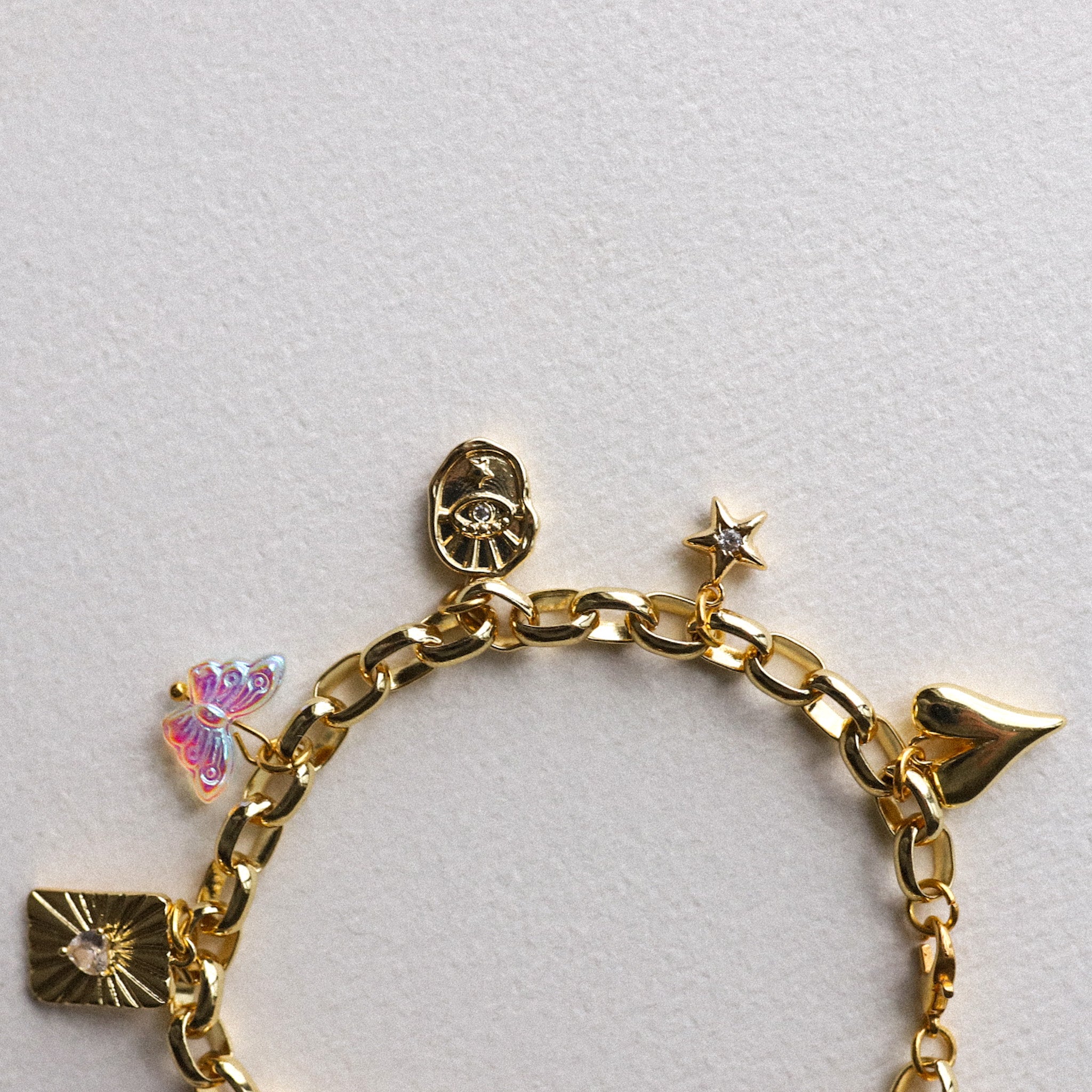 Gold Plated Charm Bracelet
