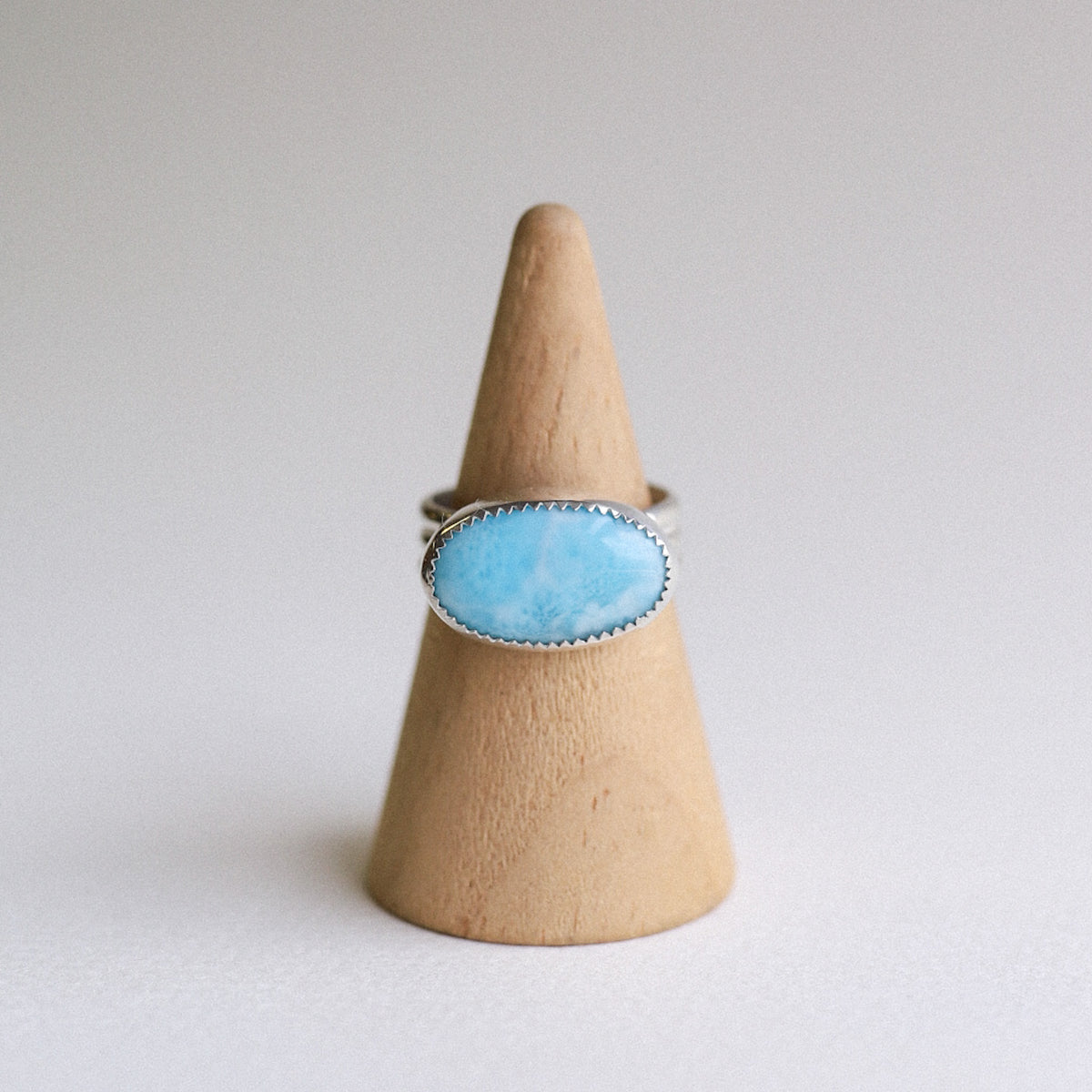 (8.25) Silver "Payton" Larimar Ring