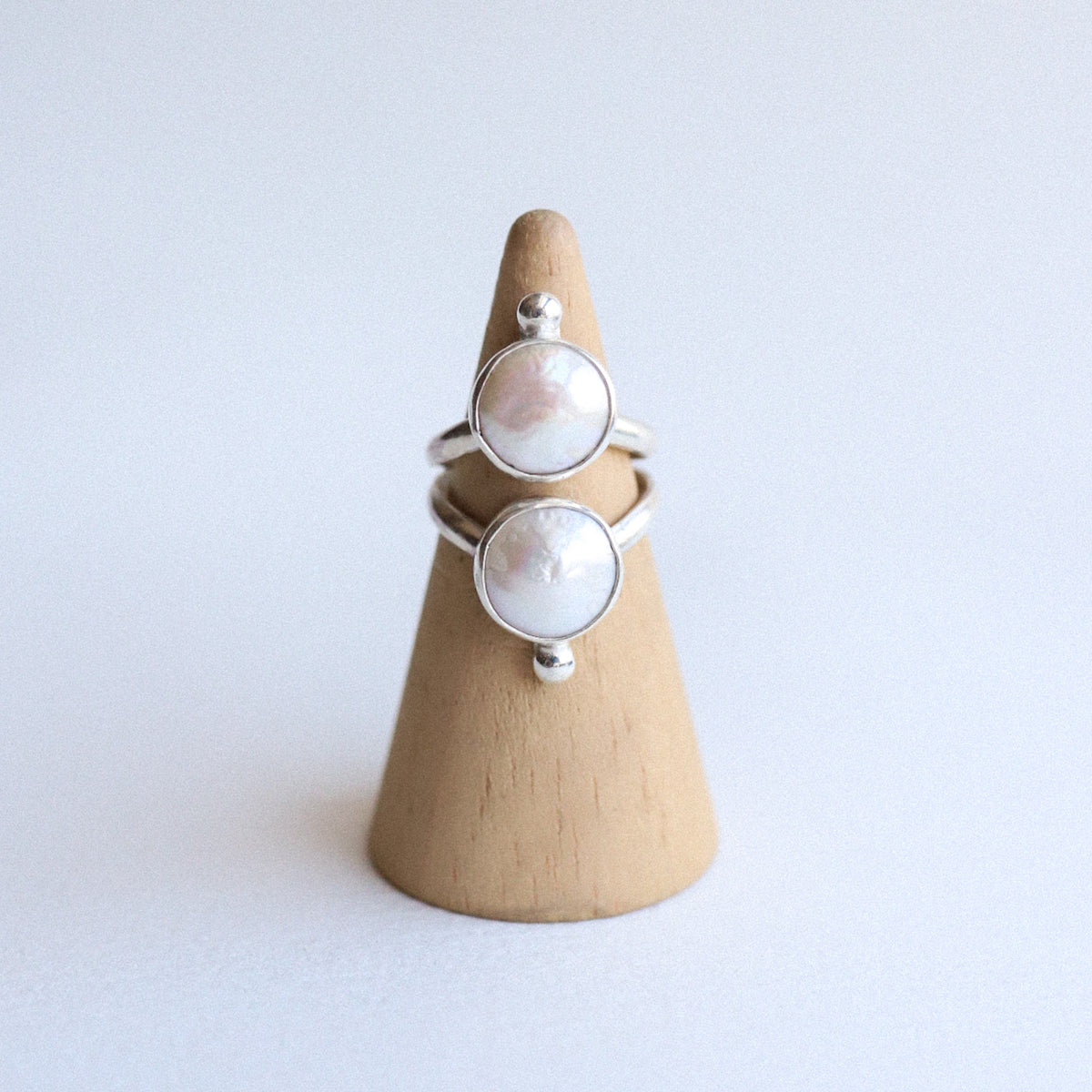 (5.75) Silver Fresh Water Pearl Ring