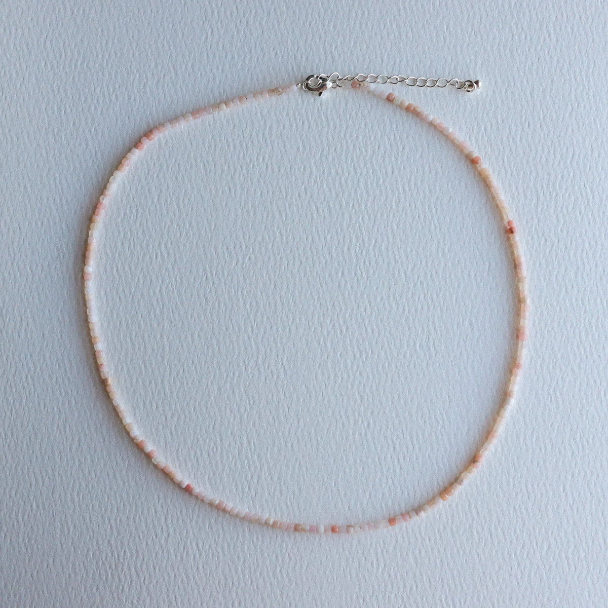 Pink Opal Beaded Necklace