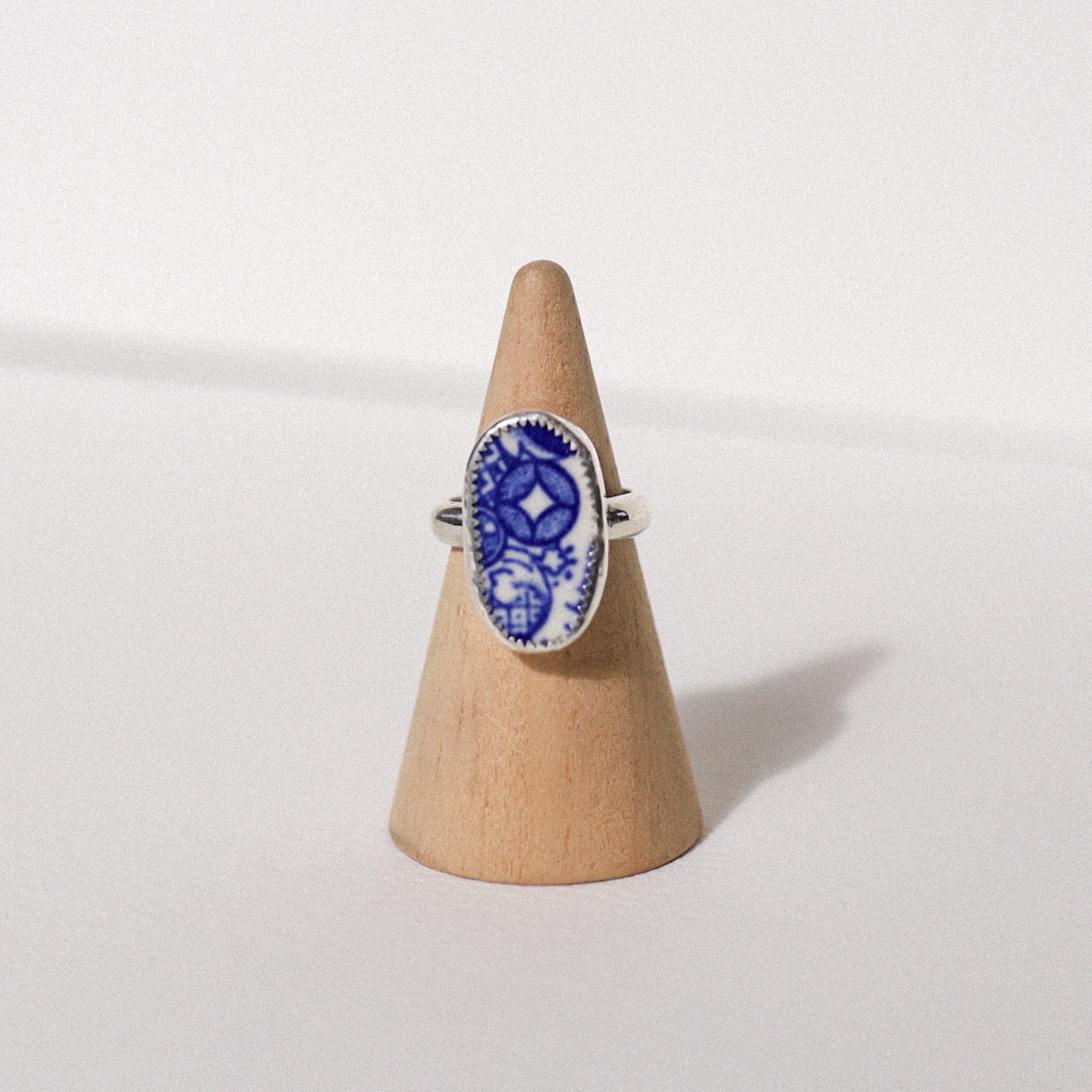 (6.5) Silver Vintage Plate Ring