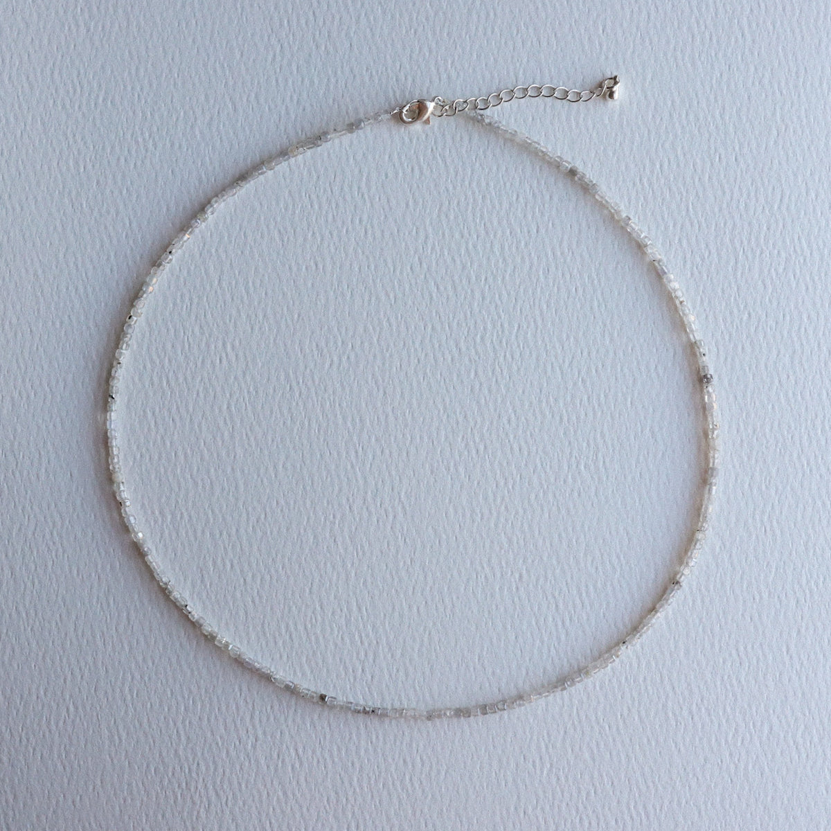 Rainbow Moonstone Beaded Necklace