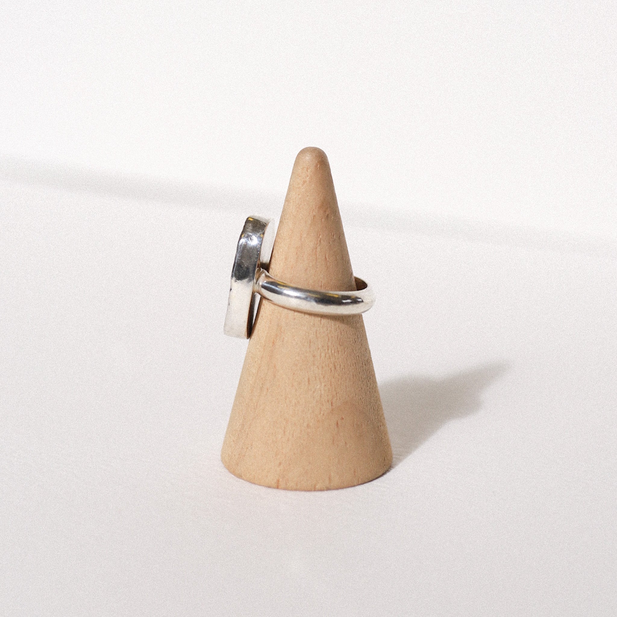 (6.5) Silver Vintage Plate Ring
