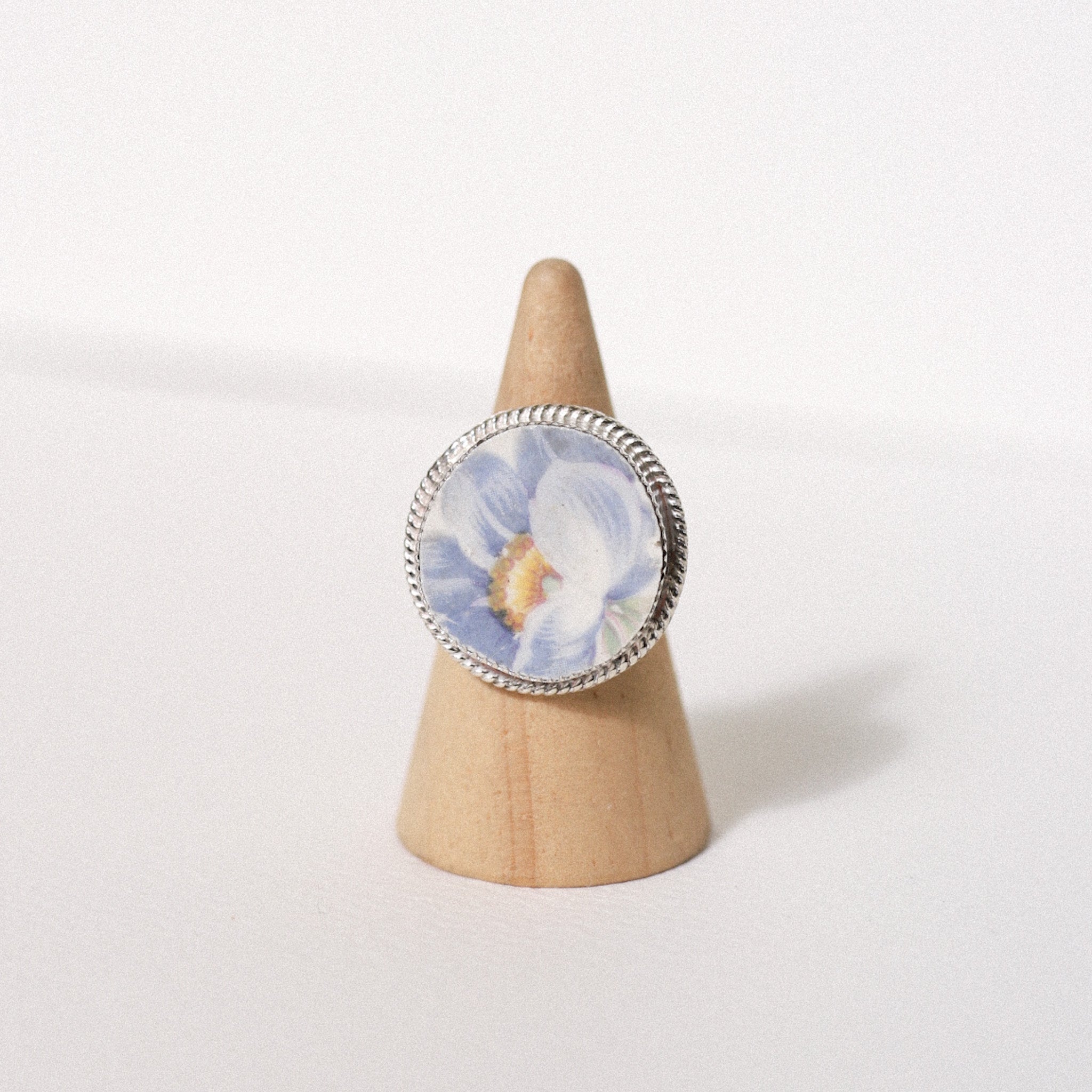 (8) Silver Vintage Plate Ring