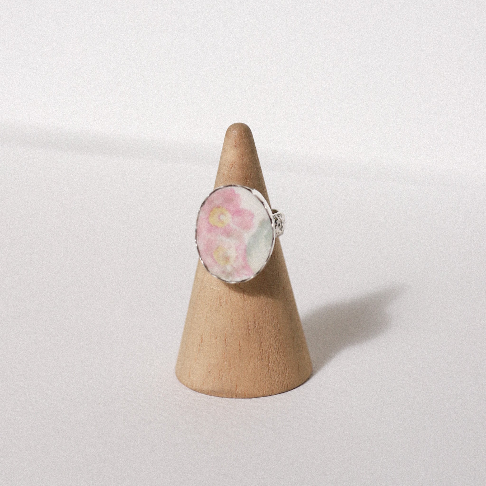 (5)Silver Vintage Plate Ring