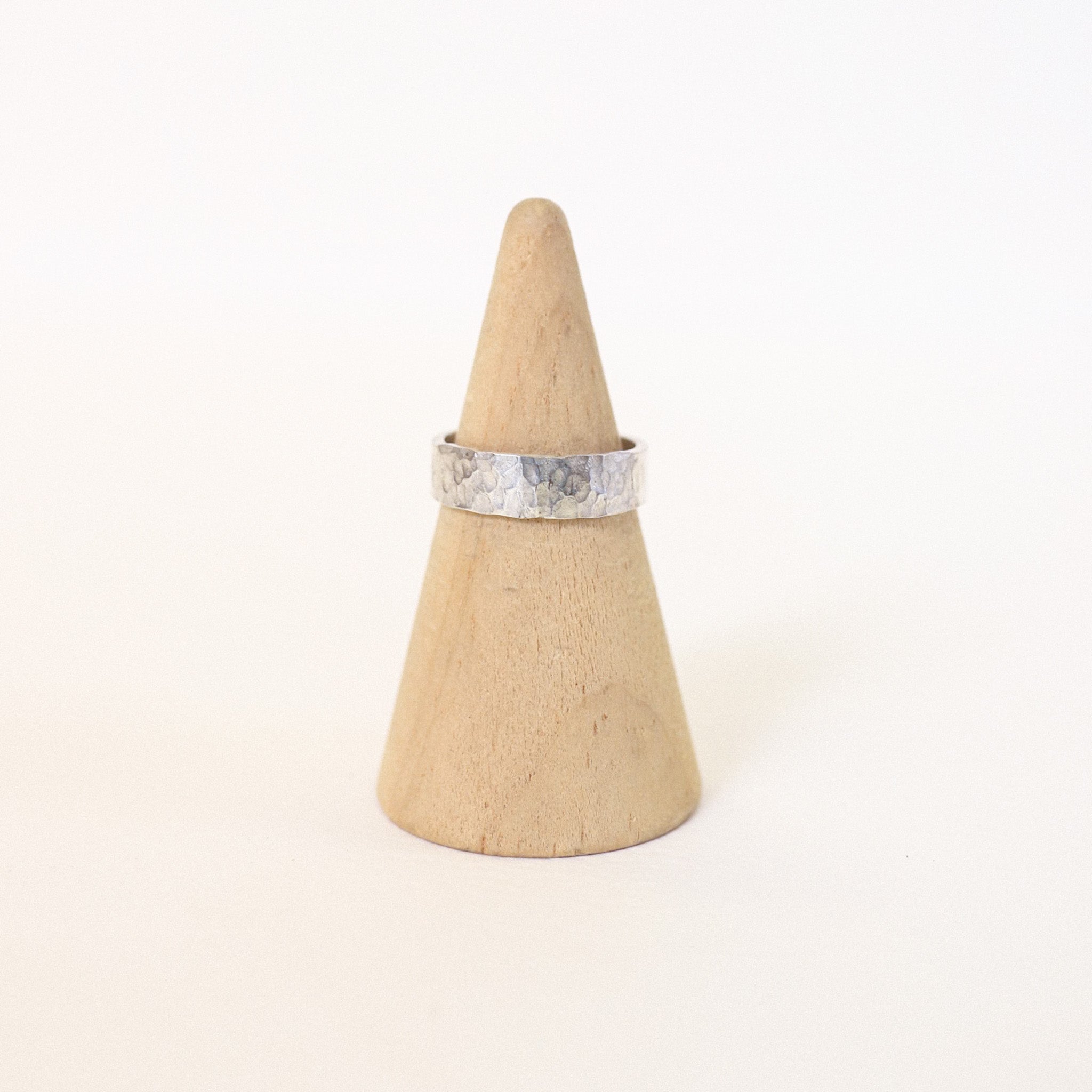 Hammered Square Band - Made to Order