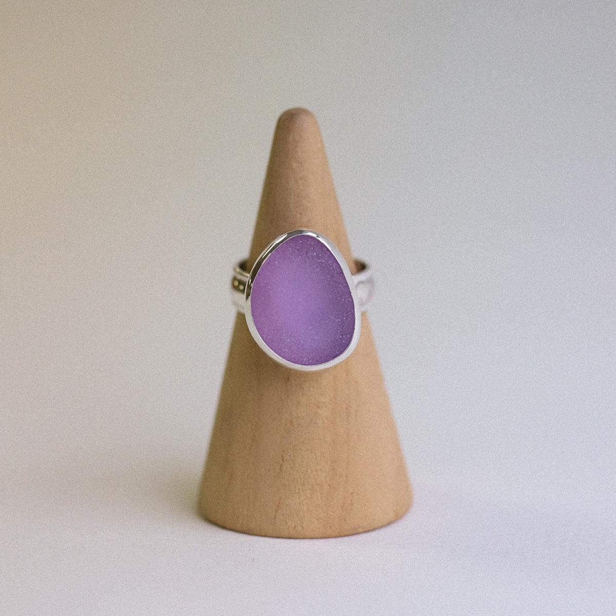 (7) Silver Sea Glass Ring