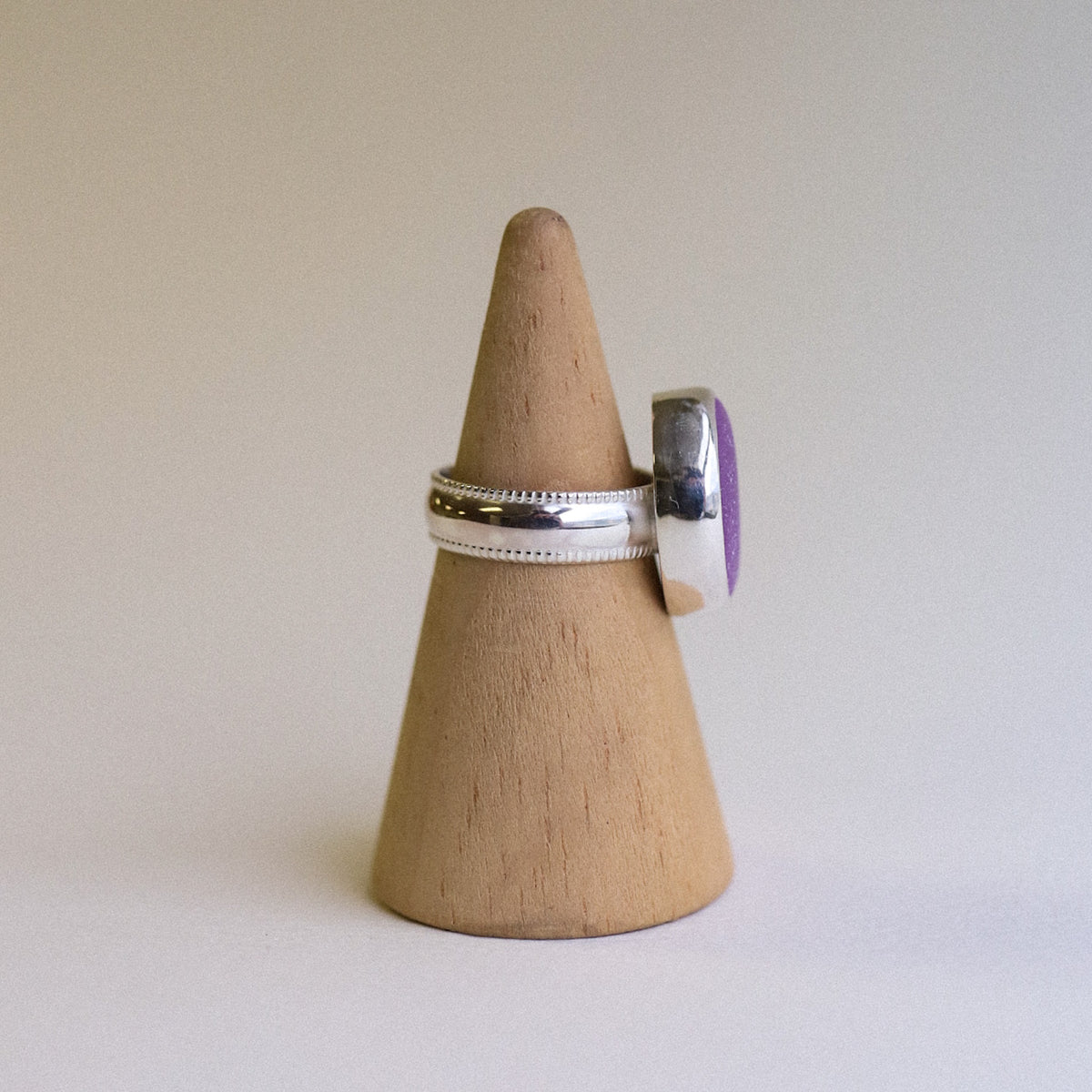 (7) Silver Sea Glass Ring