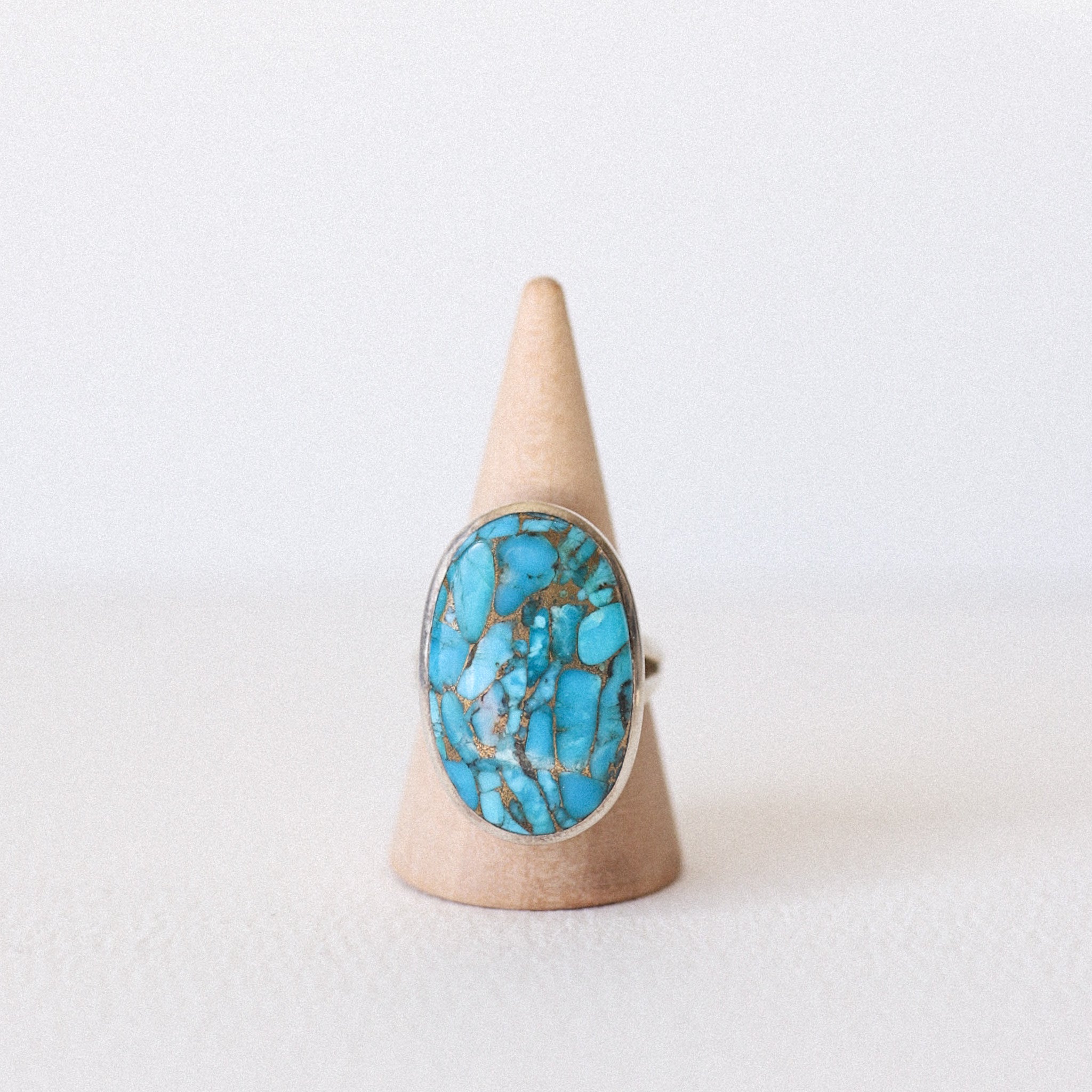 (8.5) Silver Mojave Turquoise Ring