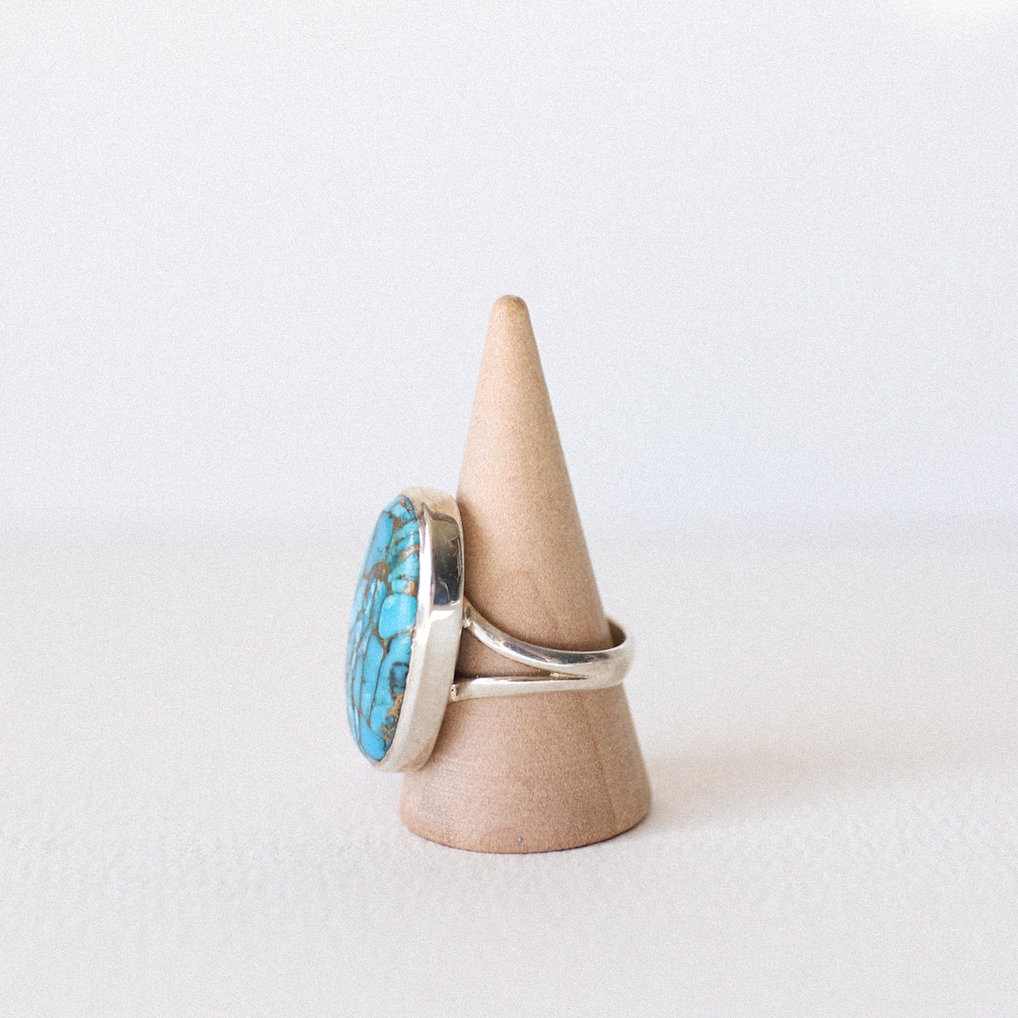(8.5) Silver Mojave Turquoise Ring