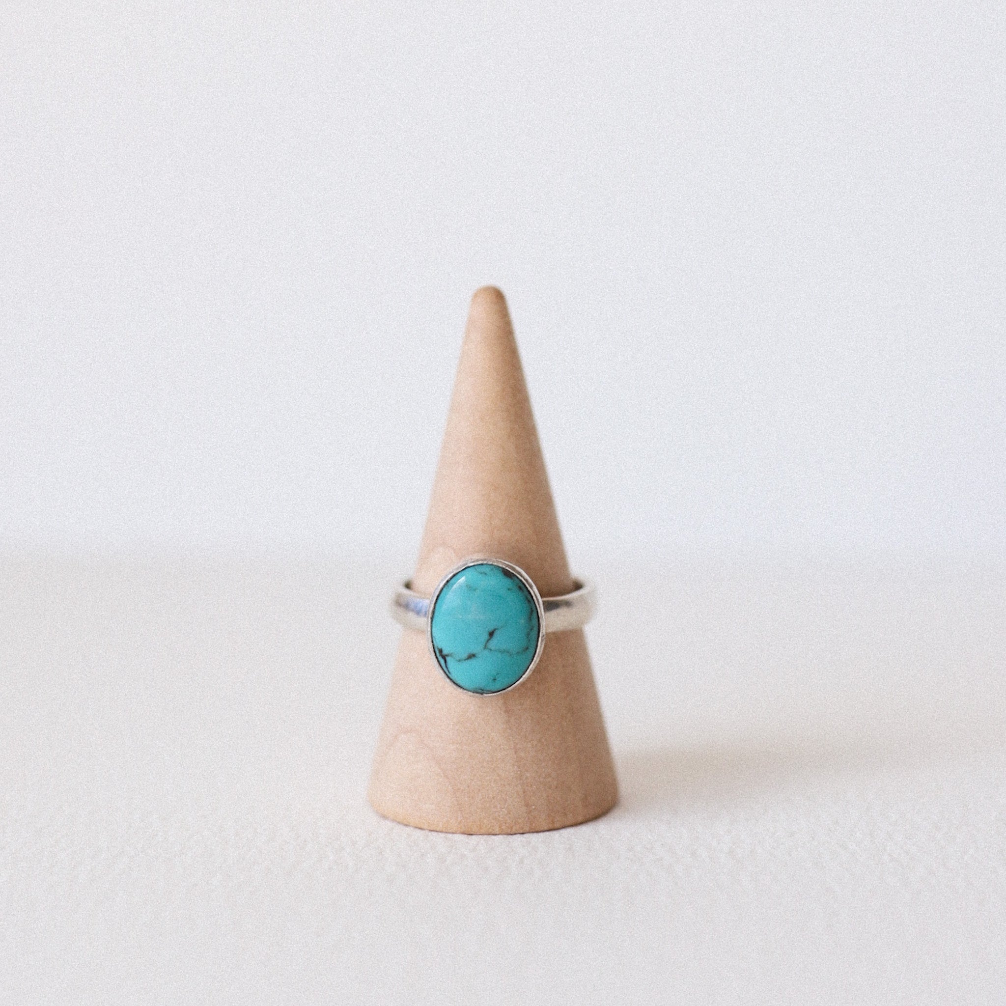 (6.5) Silver Turquoise Ring