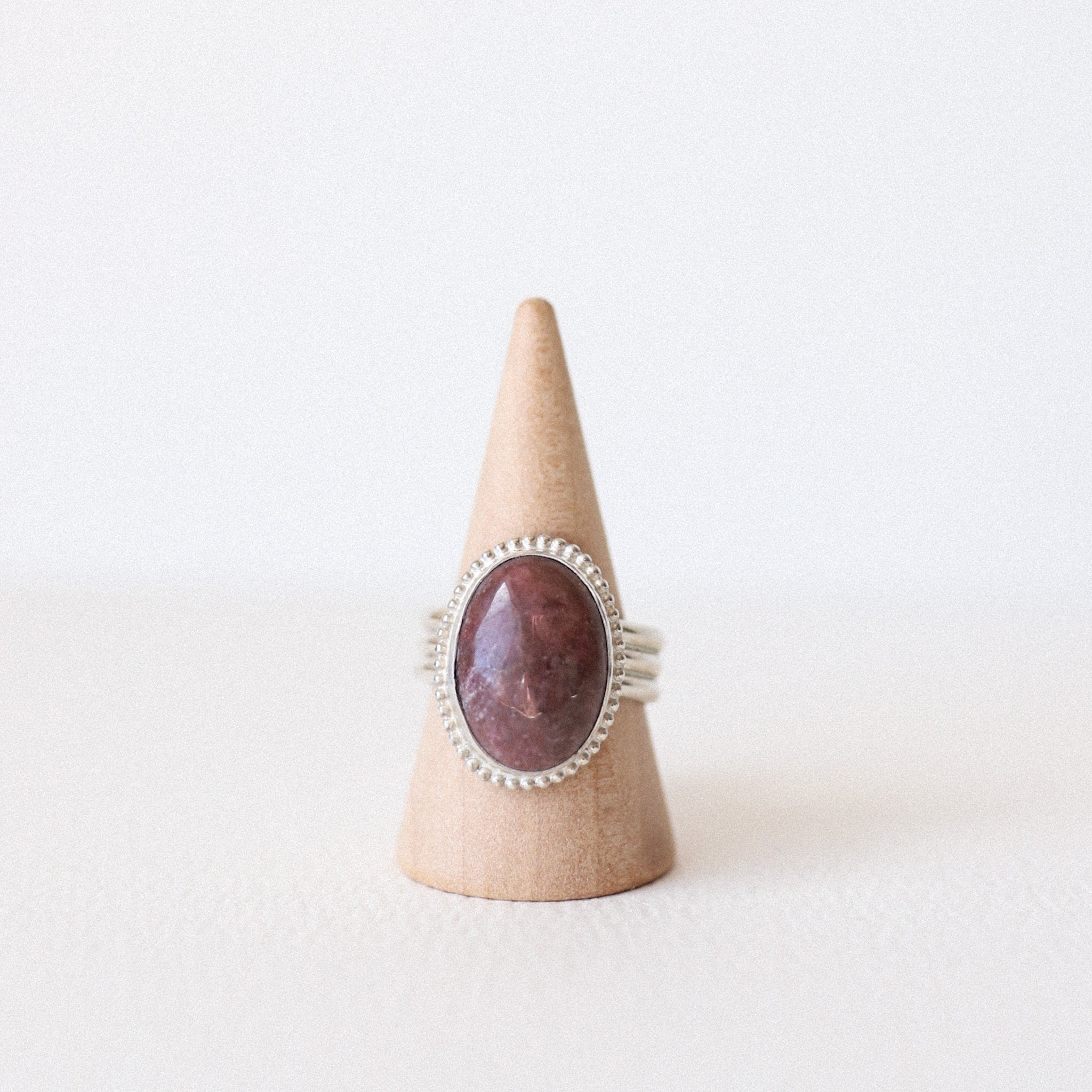 (9) Silver Agate Ring