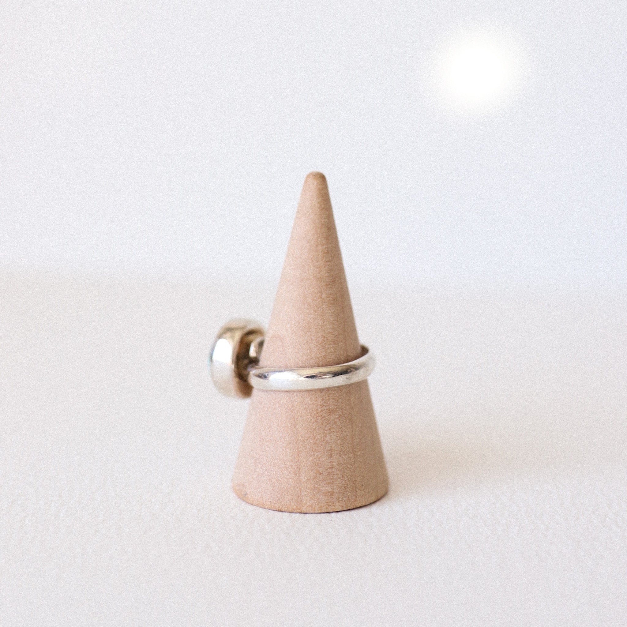 (7) Silver Turquoise Adjustable Ring