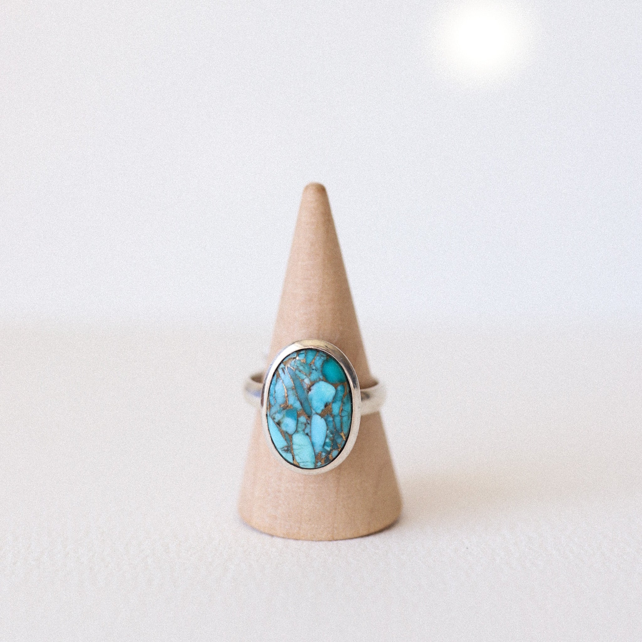 (8.75) Silver Mojave Turquoise Ring